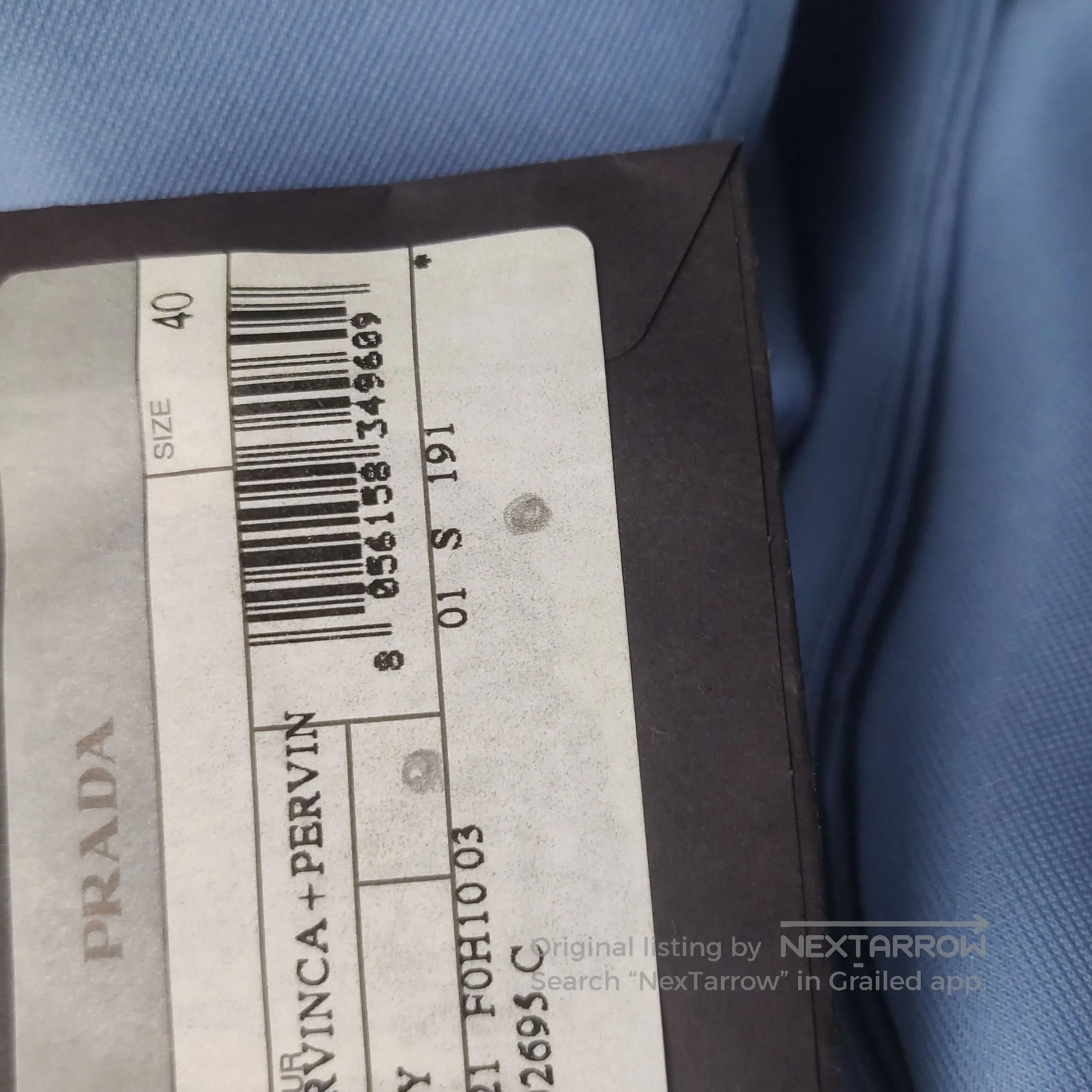 Prada Prada Blue Ruffled Logo Skirt Size 4. Size 39" - 9 Thumbnail