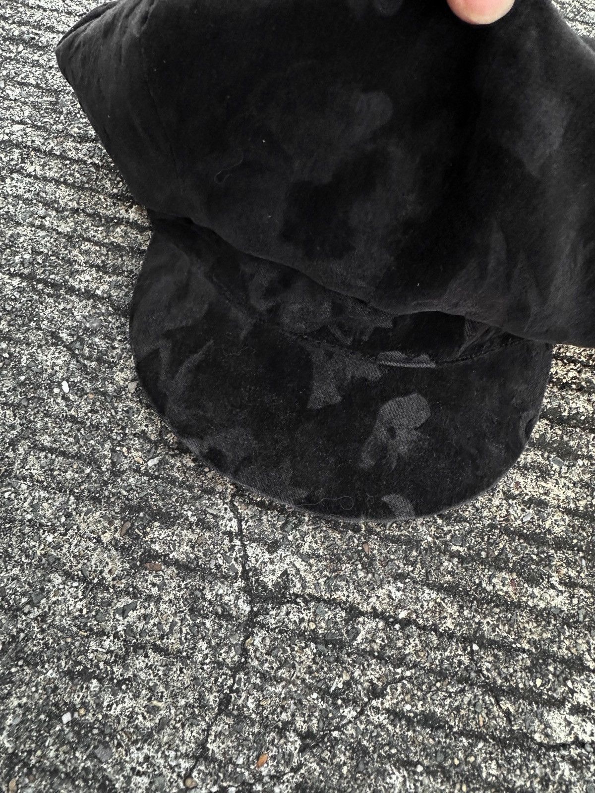 Yohji Yamamoto Yohji Yamamoto Pour Homme AW01 Runway Velvet Casquette Size ONE SIZE - 6 Thumbnail