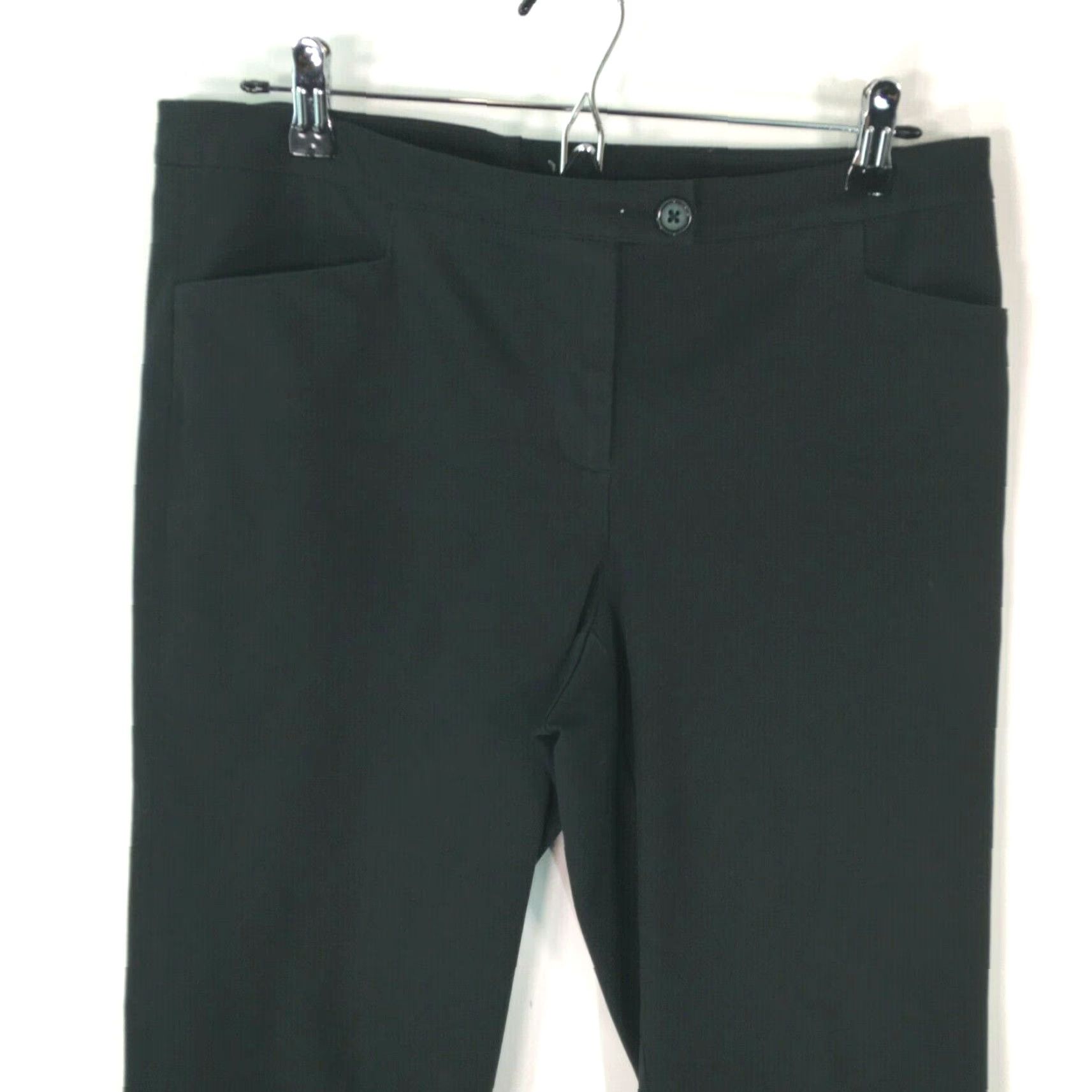 Vintage Evelyn & Arthur Womens Capri Pants Black 8 Casual Regular Flat Front Pant Size 8 Size 30" / US 8 / IT 44 - 5 Thumbnail