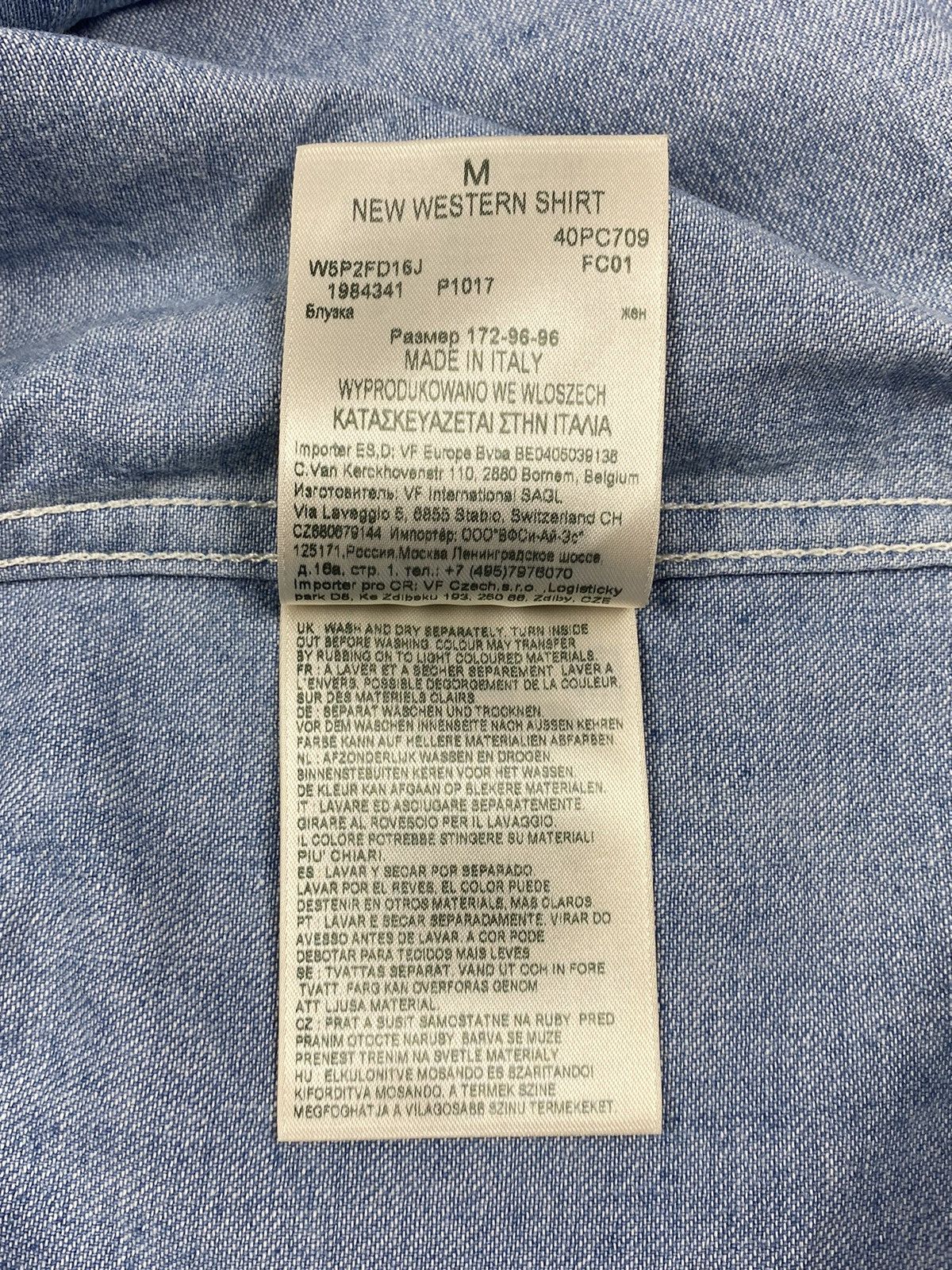 Wrangler Wrangler x Peter Max Special Edition Denim New Western Shirt Size M / US 6-8 / IT 42-44 - 15 Thumbnail