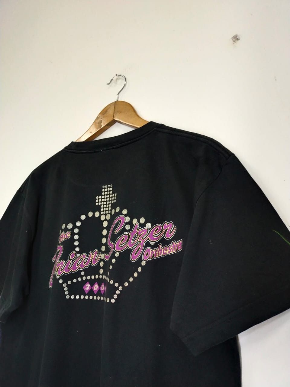 Band Tees Vintage 90s Brian Setzer Of Stray Cats vocalist band tee Size US L / EU 52-54 / 3 - 6 Thumbnail