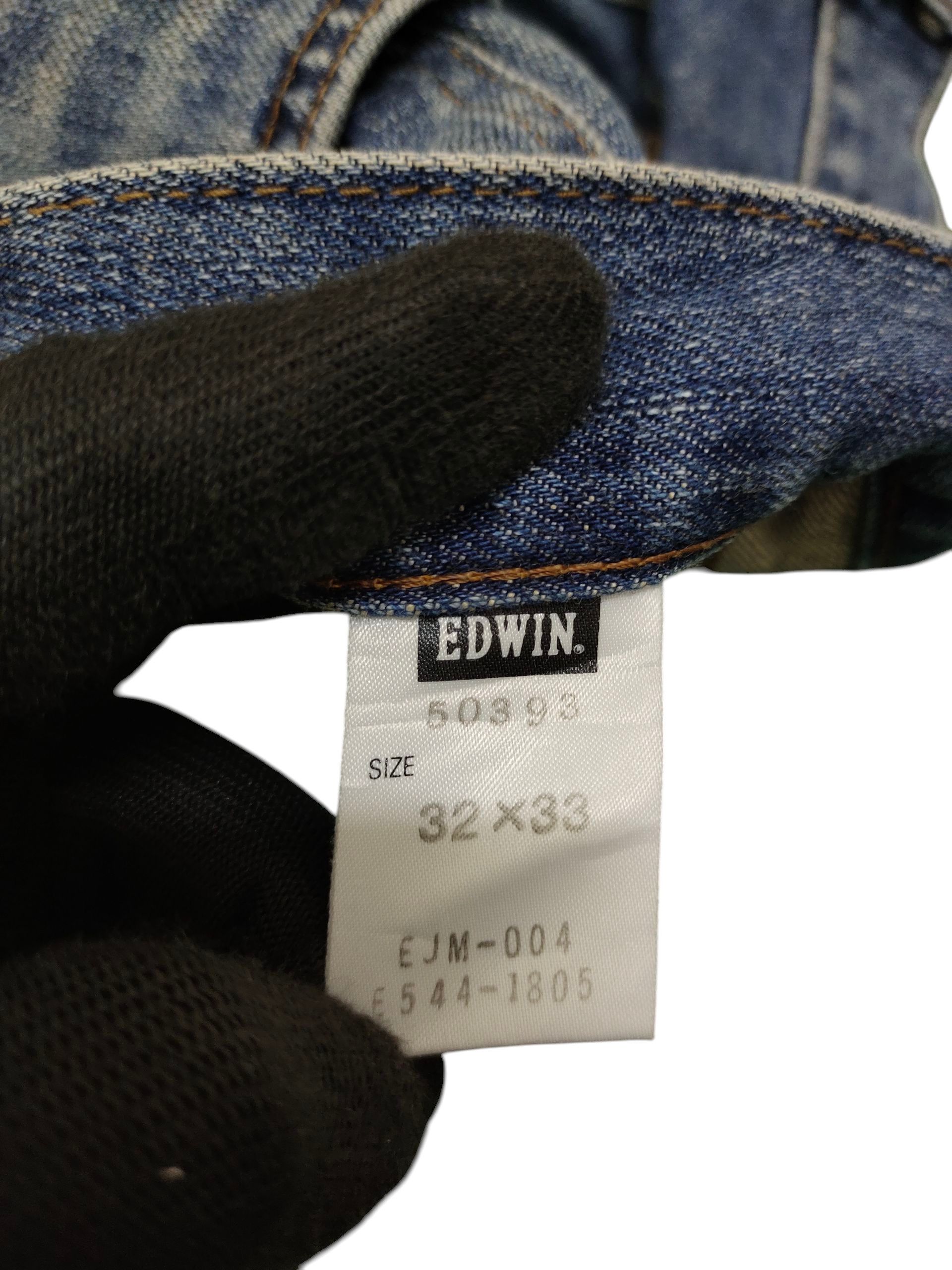 Number (N)ine × Undercover Vintage 90s Edwin 503 Clawmark Distress Faded Denim Jeans Size US 32 / EU 48 - 13 Thumbnail