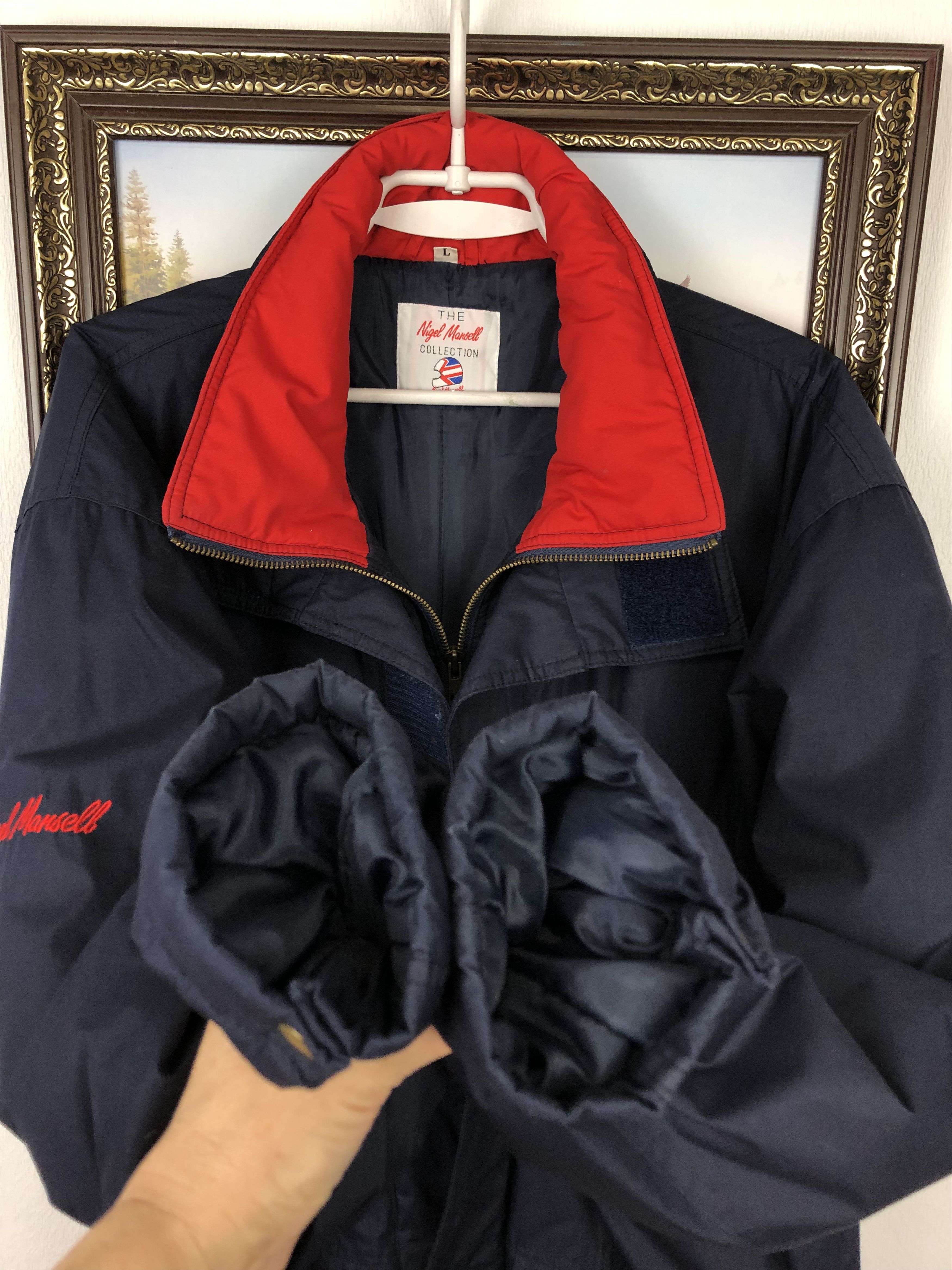 Vintage Vintage 90's Nigel Mansell Formula One Bomber Jacket Mens Size US L / EU 52-54 / 3 - 10 Thumbnail