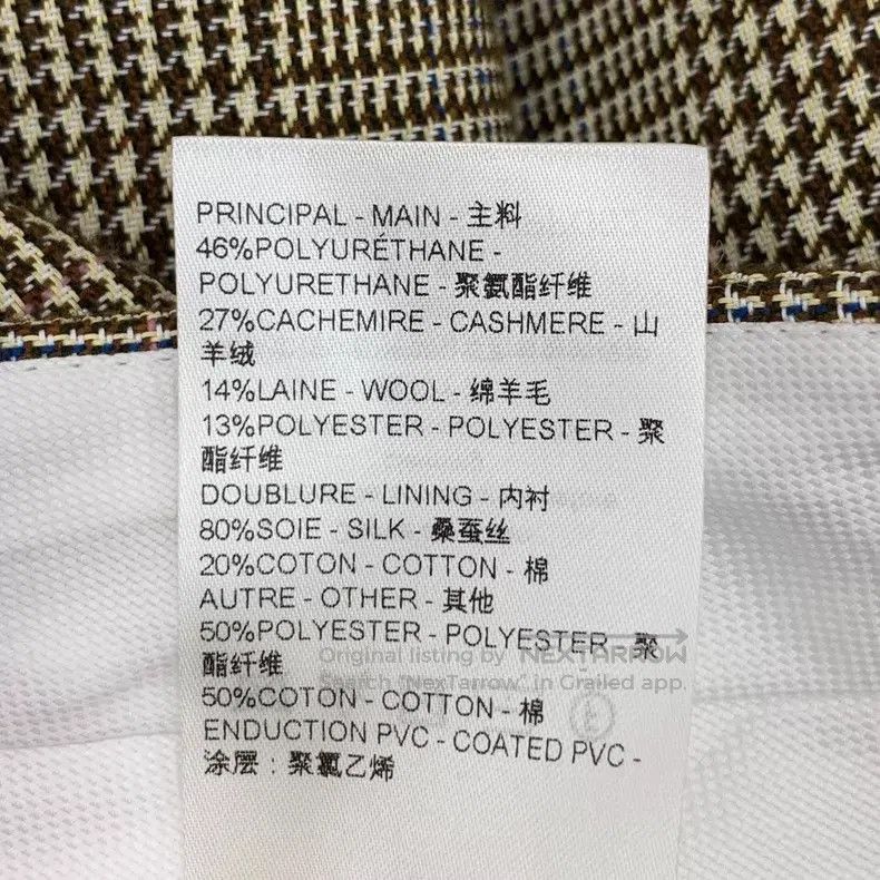 Louis Vuitton Louis Vuitton 23 styles of light brown houndstooth wool ca Size US 36 / EU 52 - 9 Thumbnail