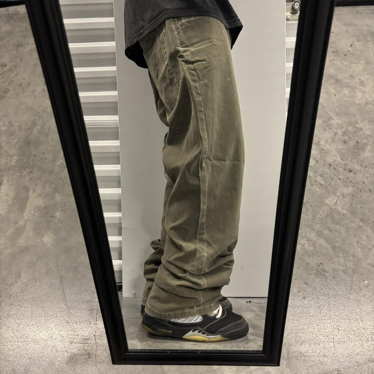 Japanese Brand × Vintage Crazy Vintage Y2K/2000s Khaki Earth Tone Skater Pants! Size US 38 / EU 54 - 2 Thumbnail