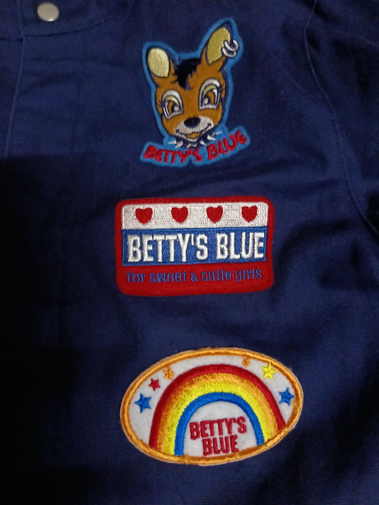Japanese Brand Betty's Blue Shinji Abe Sukeban Cute Jumpsuit Coveralls Size 25" / US 0 / IT 36 - 2 Thumbnail