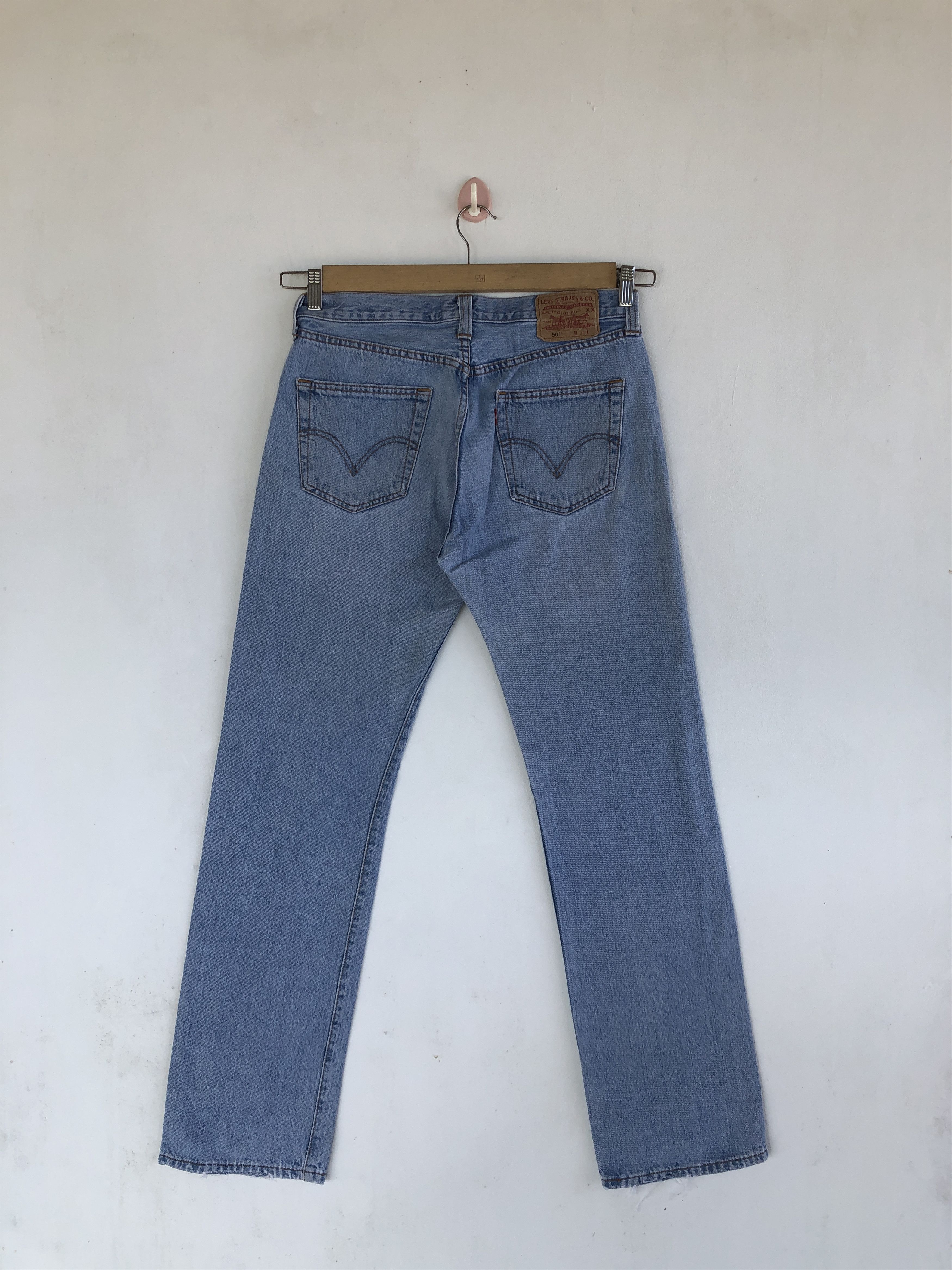 Levi's Vintage Y2K Levis 501 Light Wash Jeans Levi's Sunfaded Denim Size US 30 / EU 46 - 2 Thumbnail