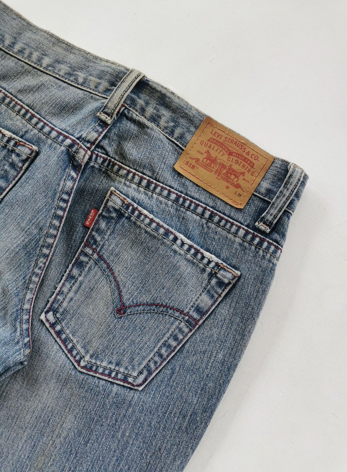 Levi's Superlow Bootcut Vintage Levis 518 Denim Jeans Size 29" - 8 Thumbnail