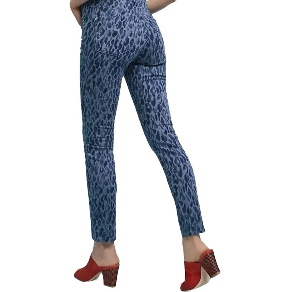 Anthropologie Anthropologie Pilcro Jeans Skinny Leopard Classic SZ 26 Blue Size 26" / US 2 / IT 38 - 2 Thumbnail