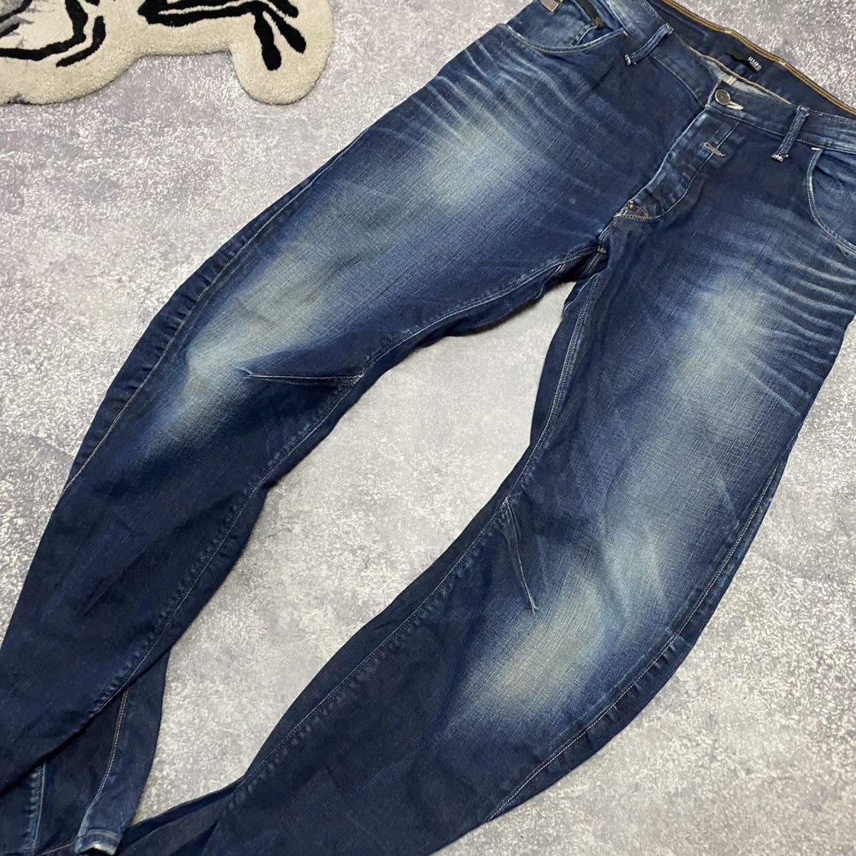 G-Star Vintage G-Star Raw Metall Logo y2k bananas denim jeans Size US 34 / EU 50 - 4 Thumbnail
