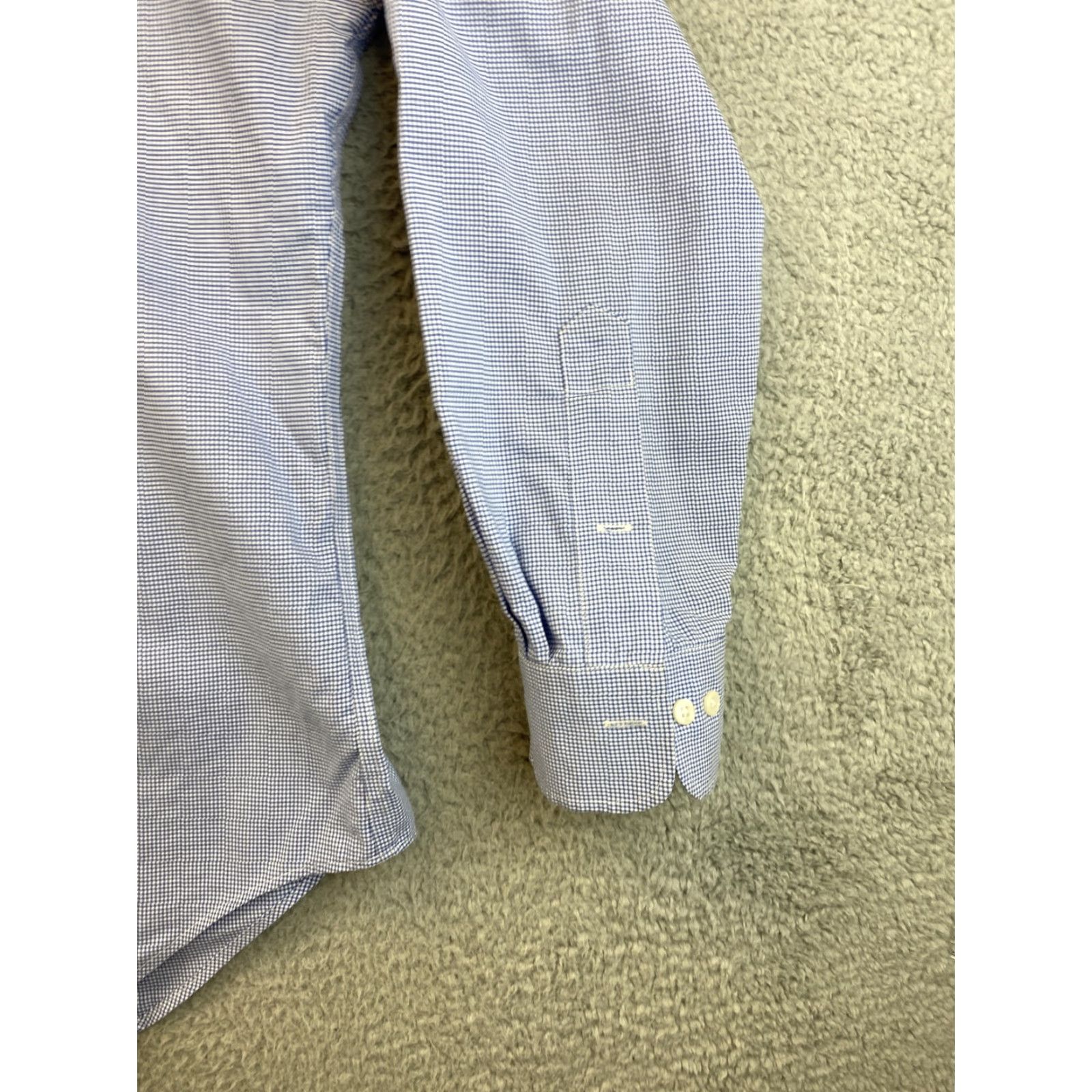 Ralph Lauren Ralph Lauren Shirt Blue/White Check Button-Up, Classic Fit, Size 16.5, Mens Size US L / EU 52-54 / 3 - 3 Thumbnail