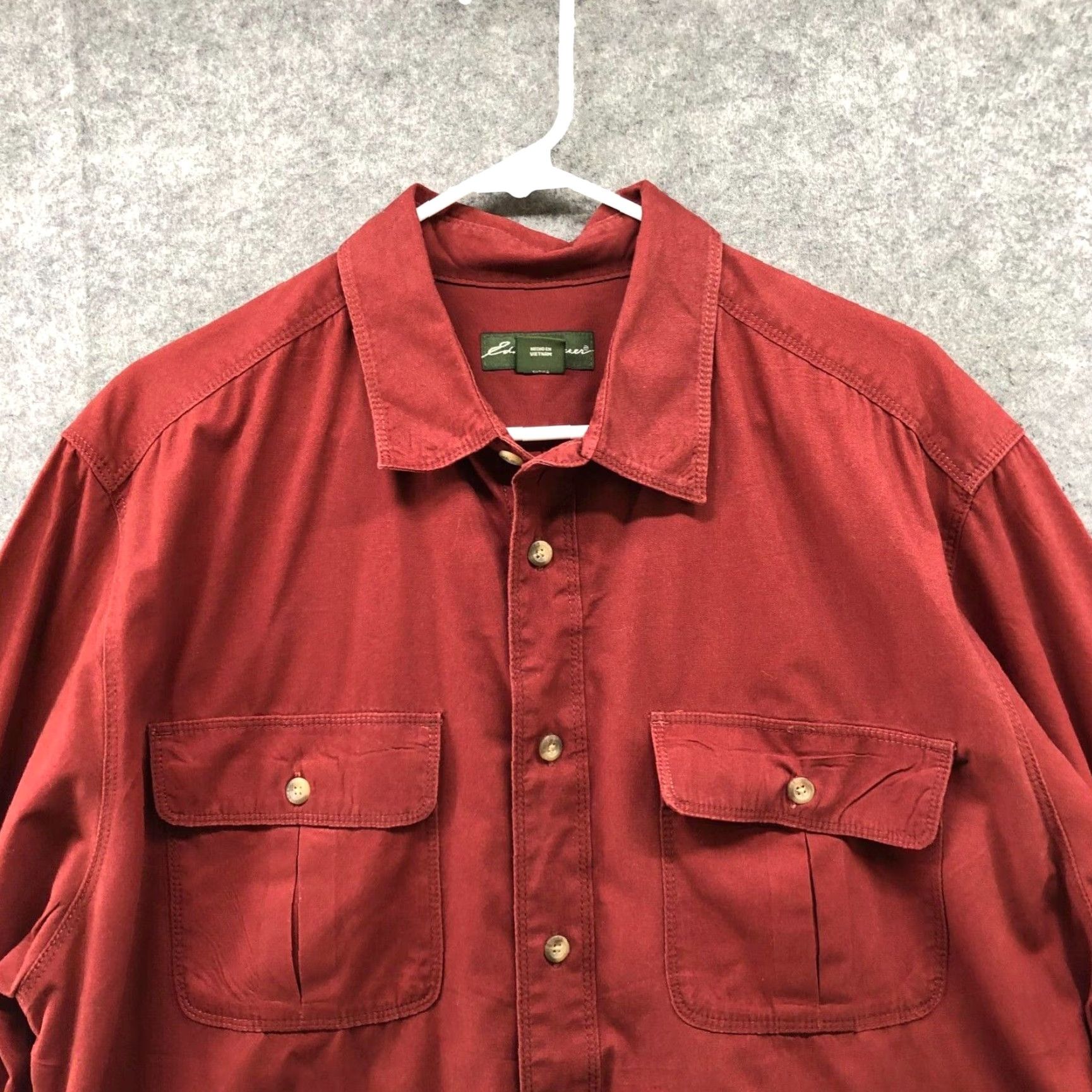 Eddie Bauer Eddie Bauer Twill Shirt Mens XL Brown Cotton Long Sleeve Button-Up Outdoor Workwear Size US XL / EU 56 / 4 - 3 Thumbnail