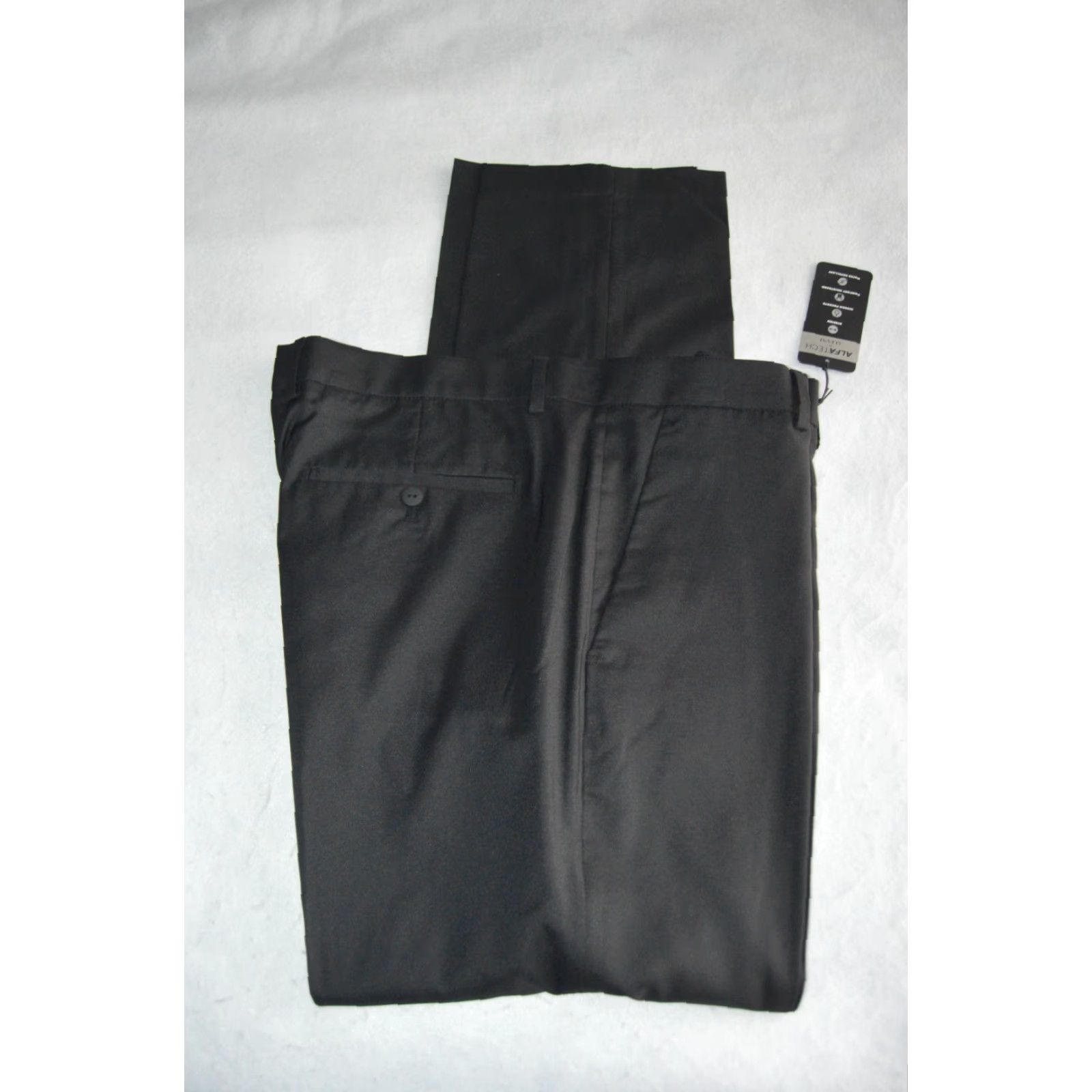 Alfani Alfani Dress Pants Men's Classic-Fit Solid Stretch Black 36x32 Size US 36 / EU 52 - 3 Thumbnail