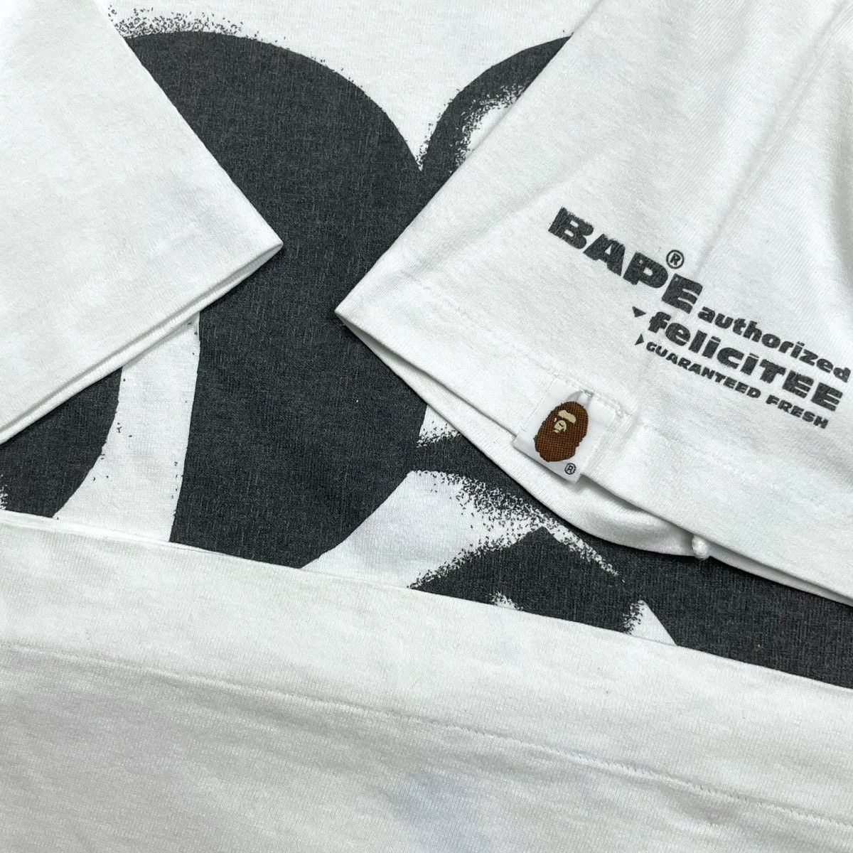 Bape OG90s-2000s Bape BA Tee Size US L / EU 52-54 / 3 - 4 Thumbnail