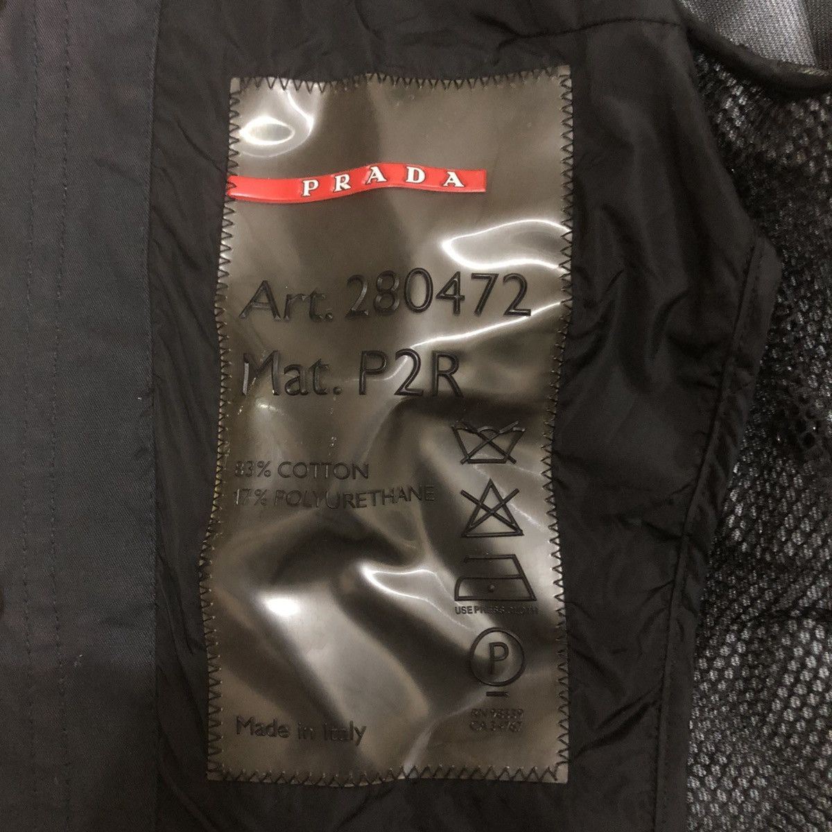Prada × Vintage Prada Raincoat Rider Snap Button Jacket Size XXS / US 00 / IT 34 - 7 Thumbnail