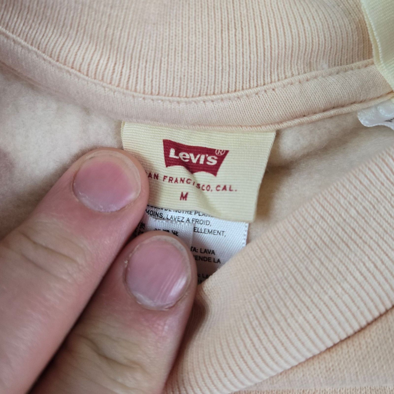 Levi's Levi's Peach Pink Graphic Logo Cropped Sweatshirt Medium Size M / US 6-8 / IT 42-44 - 7 Thumbnail