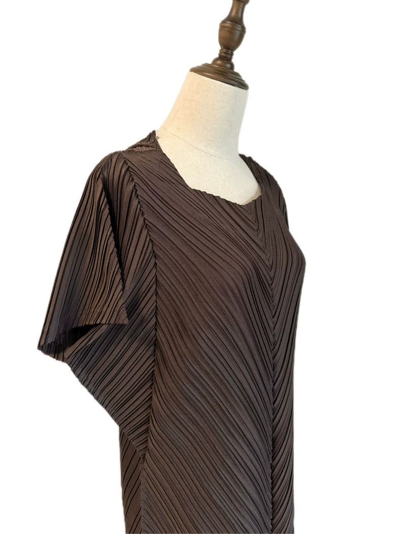 Issey Miyake Issey Miyake size:2 Brown twill mainline dress Size S / US 4 / IT 40 - 5 Thumbnail