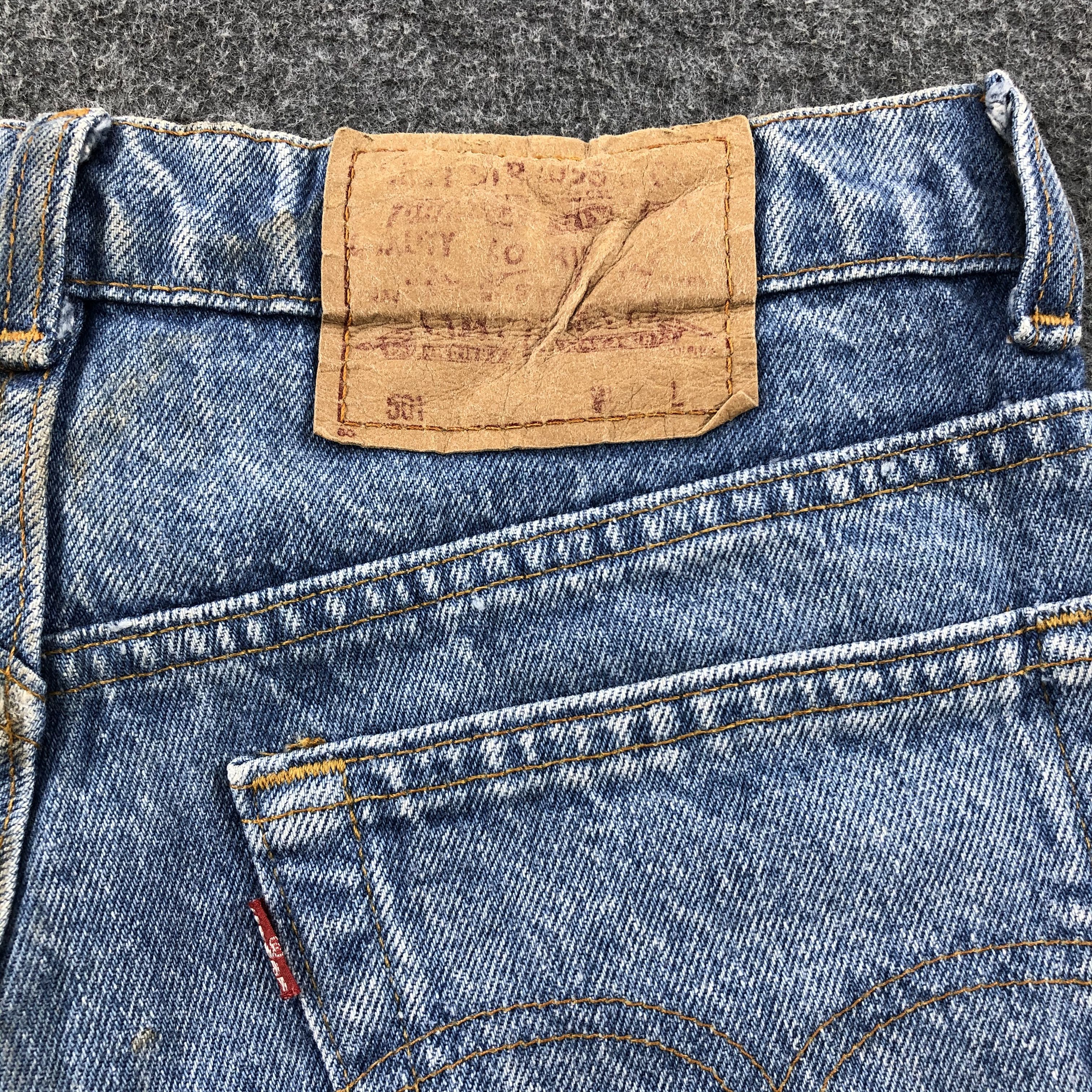 Levi's × Vintage Vintage 90s Distress Blue Wash Levis 501 Jeans-JM1567 Size US 28 / EU 44 - 5 Thumbnail