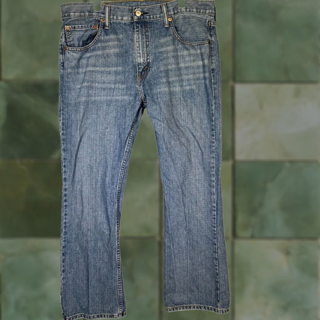 Levi's Levi's 527 Jeans Mens Blue Denim Bootcut Mid Rise 36x30 100% Cotton Size US 36 / EU 52 - 1 Thumbnail