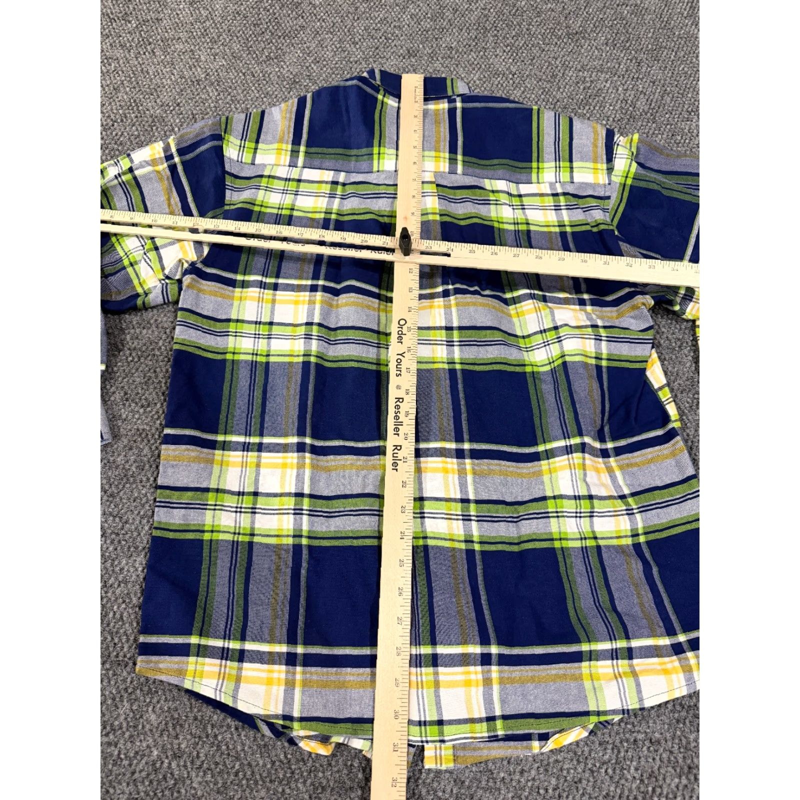 Wrangler Wrangler Button-Up Shirt Mens M Blue Plaid Western Cotton Long Sleeve Button-Down Collar Modern All Seasons Pockets Vintage: No Size US M / EU 48-50 / 2 - 7 Thumbnail