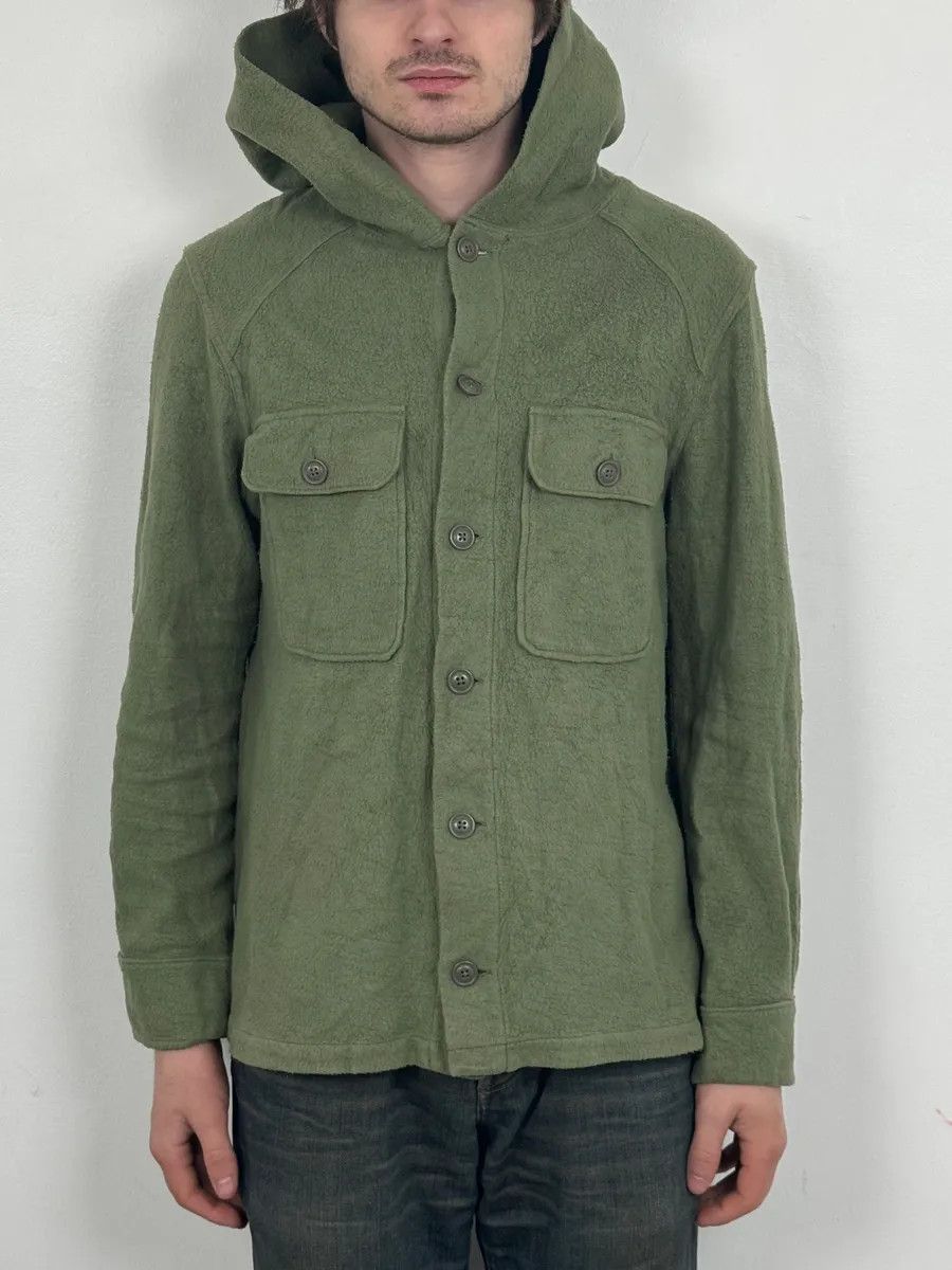 Polo Ralph Lauren 2010s Ralph Lauren Green Hooded Buttoned Jacket Size US S / EU 44-46 / 1 - 1 Thumbnail