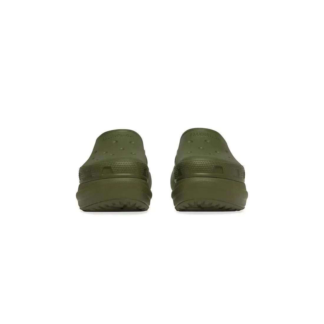 Balenciaga × Crocs o1s1wg110325 Crocs™ Mules in Dark Green Size US 7 / EU 40 - 3 Thumbnail