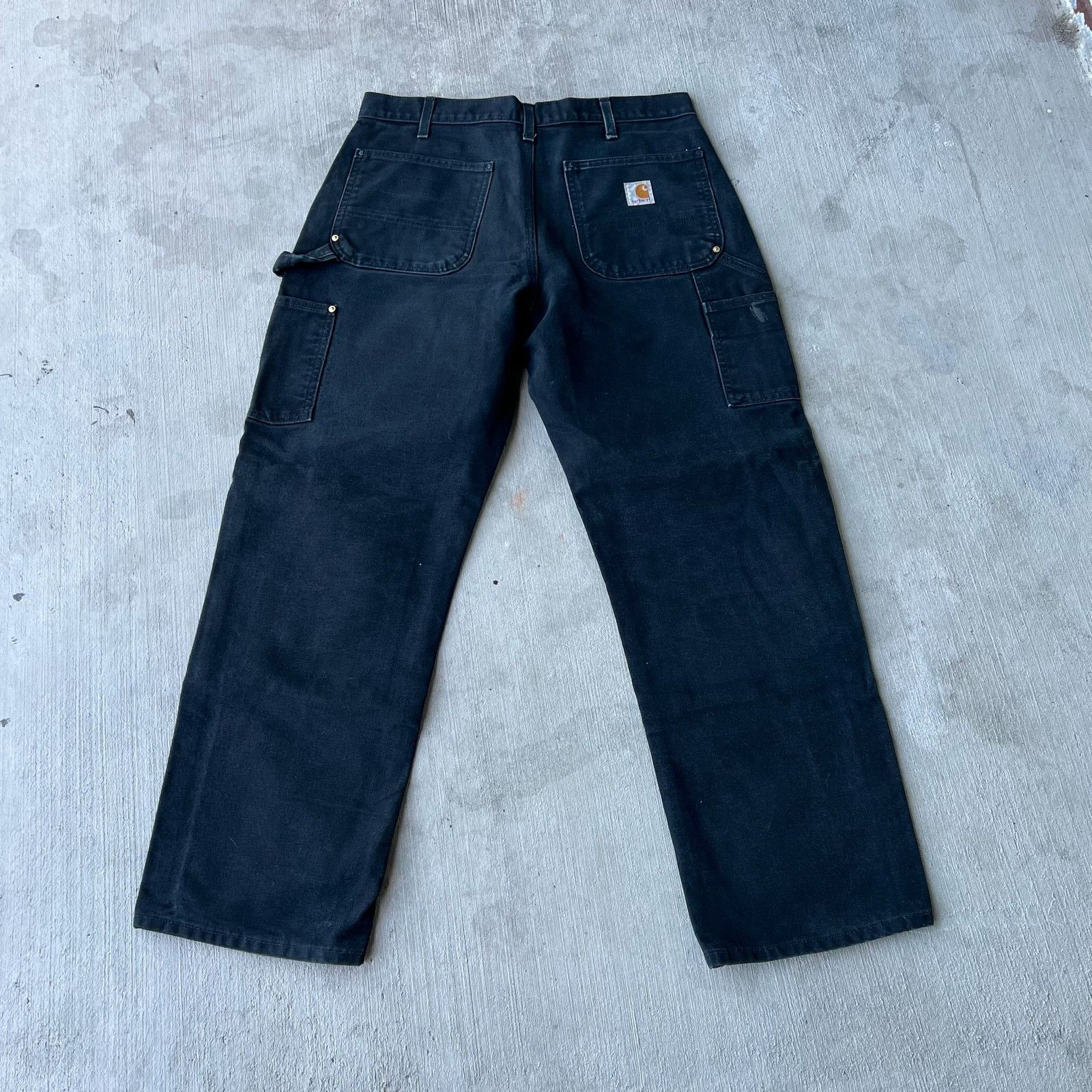 Carhartt × Vintage Carhartt black double knee work wear carpenter pants Size US 33 - 5 Thumbnail