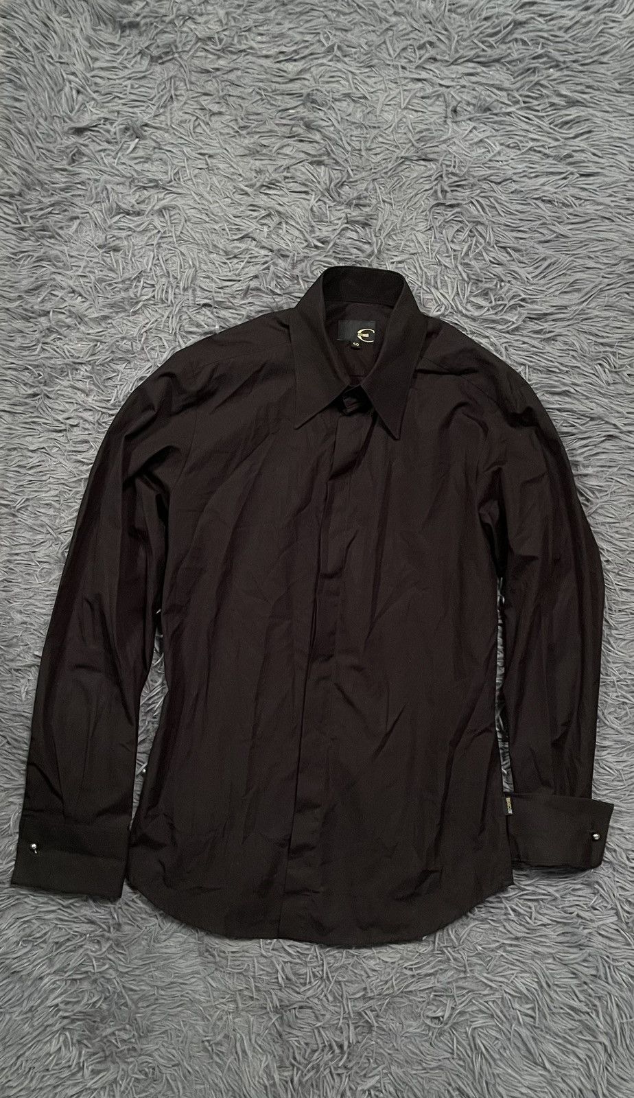 Just Cavalli 00s vintage minimalist heavy cotton shirt