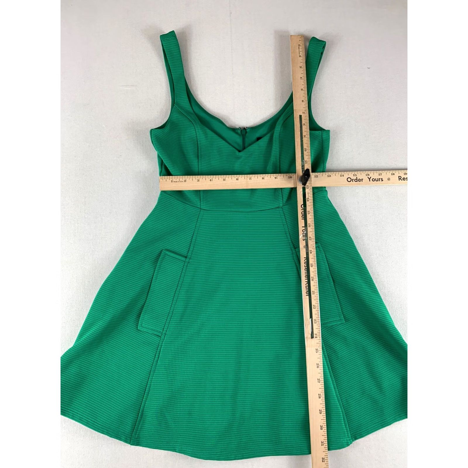 Vintage NASTY GIRL Dress Women Green A-Line Knee Length Small WEAR Made In USA Size S / US 4 / IT 40 - 4 Thumbnail