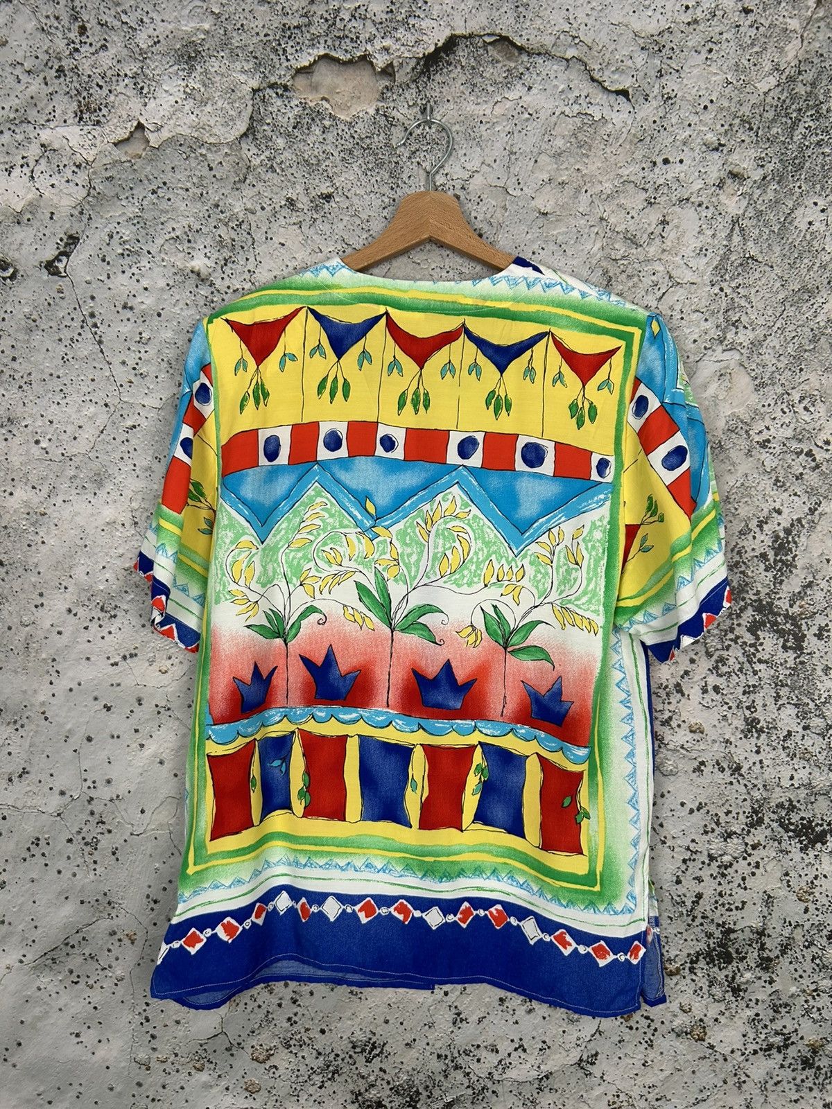 Vintage Vintage Avant Garde Alternative Shirt Hawaiian Grunge Punk Size US L / EU 52-54 / 3 - 4 Thumbnail