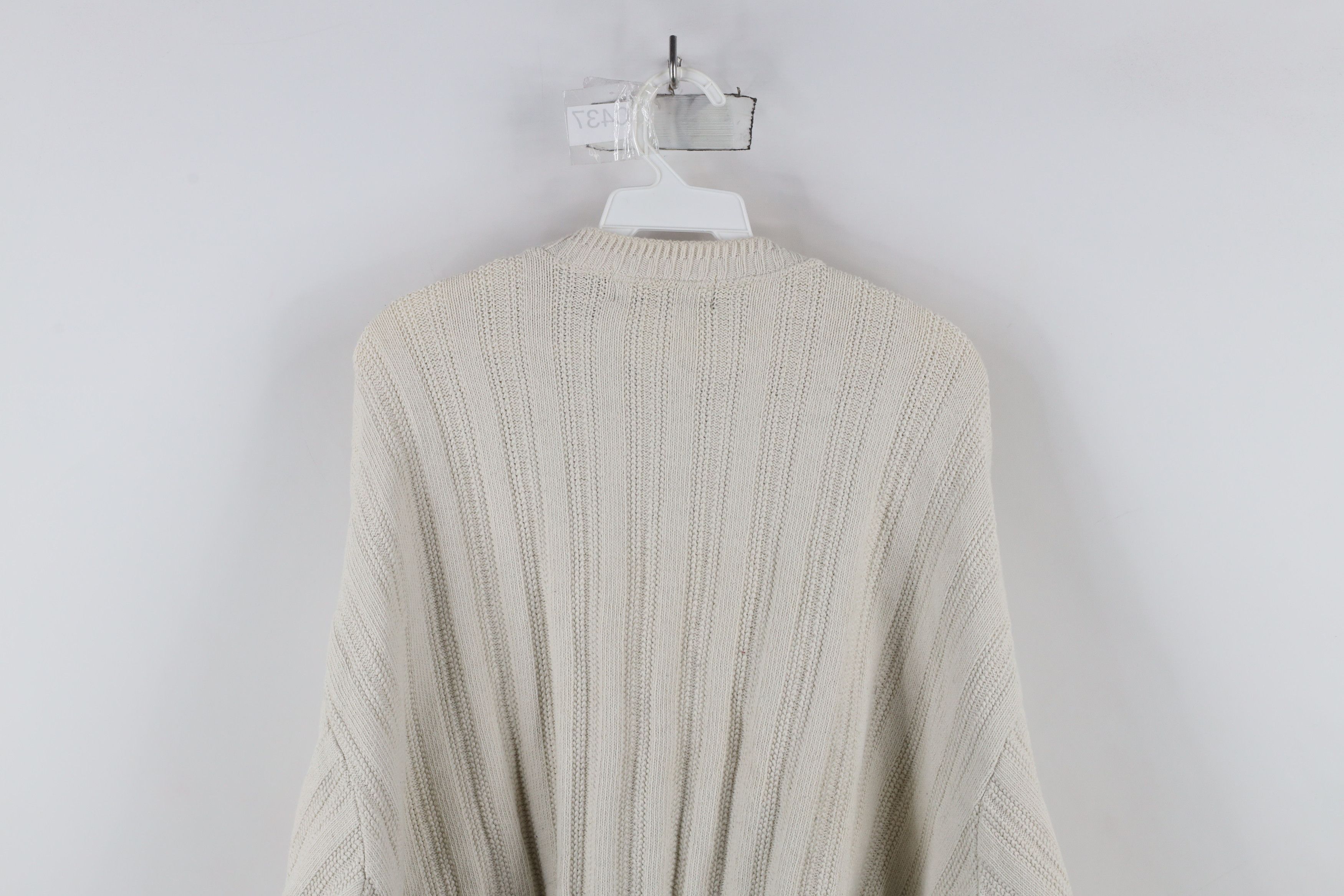 Vintage Vintage 90s Streetwear Ribbed Knit Crewneck Sweater USA Size US XXL / EU 58 / 5 - 7 Thumbnail
