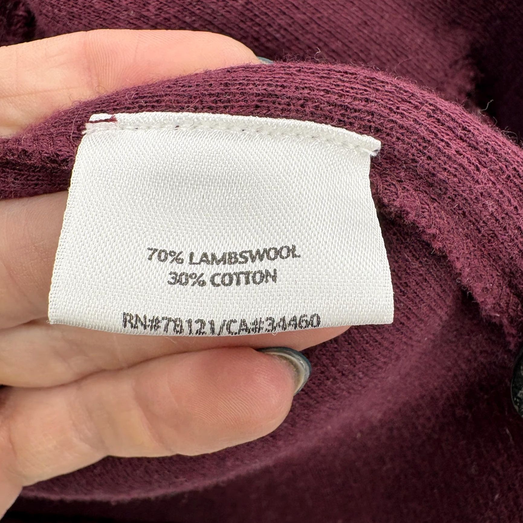 Eileen Fisher Eileen Fisher Cardigan Sweater Womens Medium Red V-Neck Knit Wool Blend Cotton Knitwear with Pockets Button Size M / US 6-8 / IT 42-44 - 5 Thumbnail