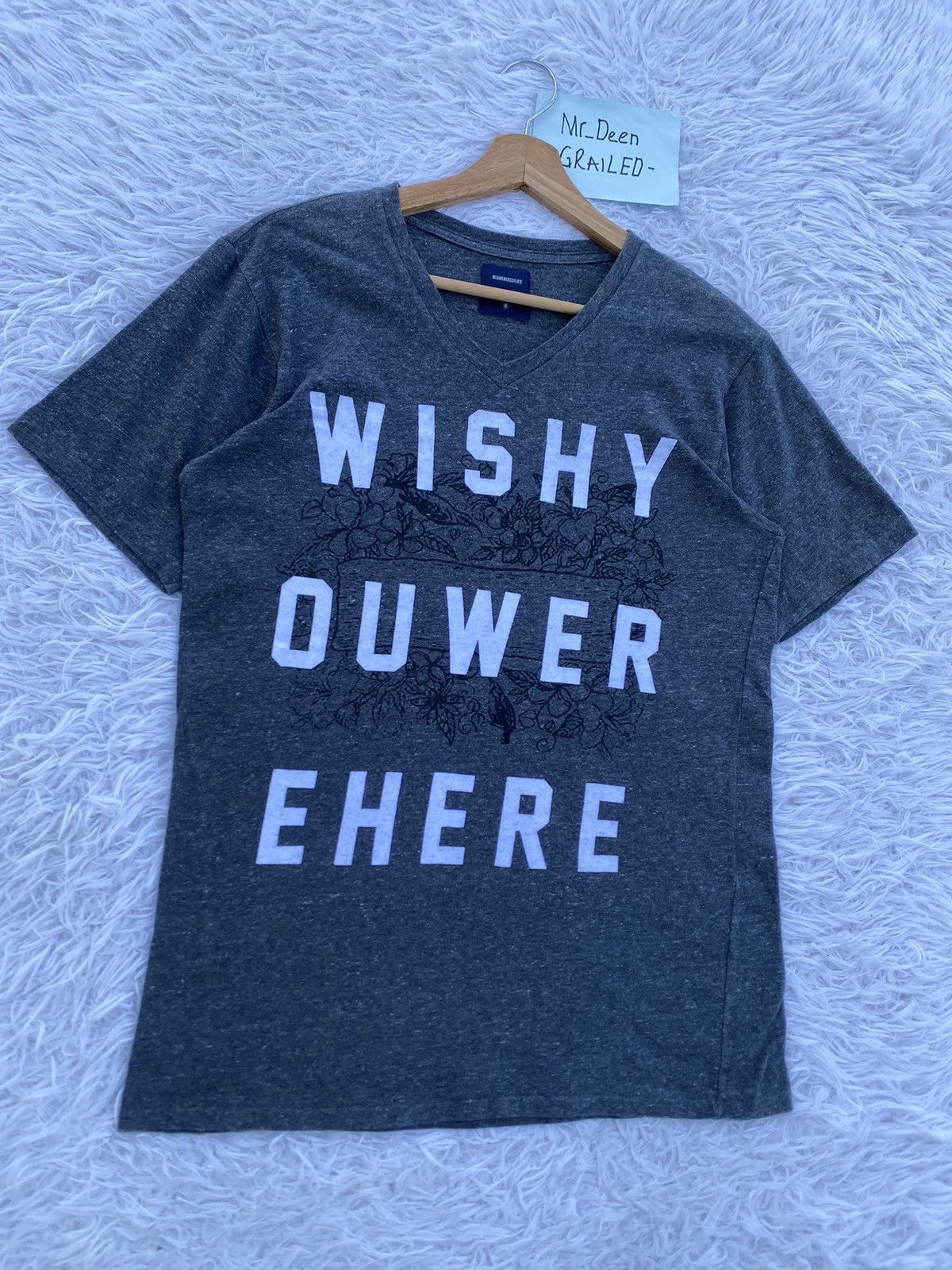 Maison MIHARA YASUHIRO Rare Miharayasuhiro “WISHYOUWEREHERE” Tshirt Size US S / EU 44-46 / 1 - 2 Thumbnail