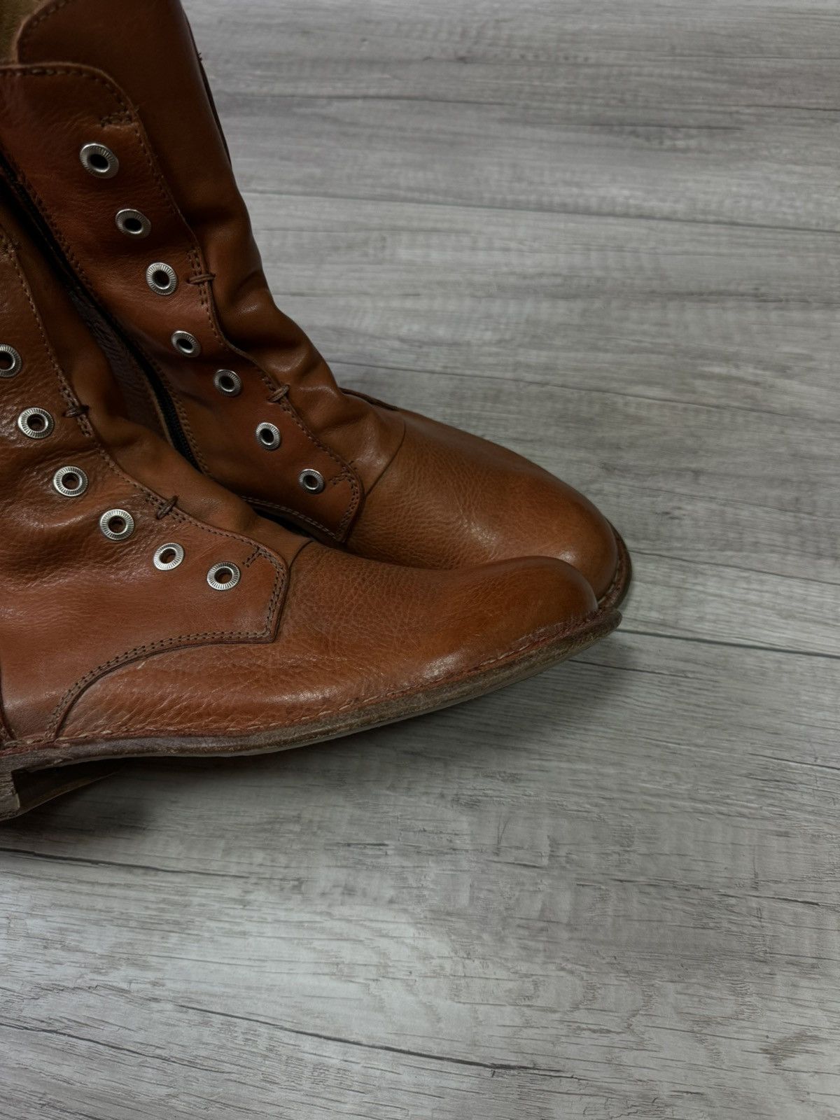 MoMA Moma Tronchetto Ankle Leather Brown Boots Size 40 Size US 8 / EU 41 - 2 Thumbnail