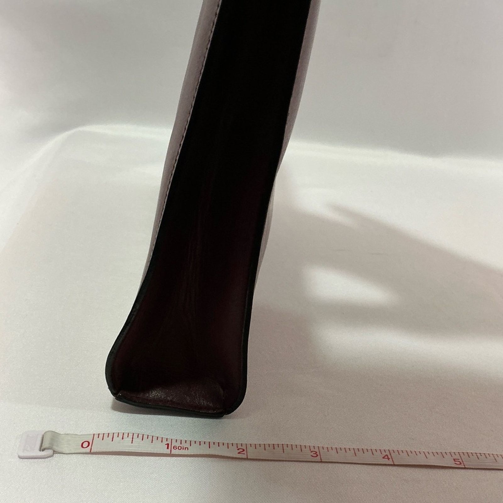 Celine Vintage Celine Dep Red Burgundy Leather Clutch Frame closure Size ONE SIZE - 11 Thumbnail
