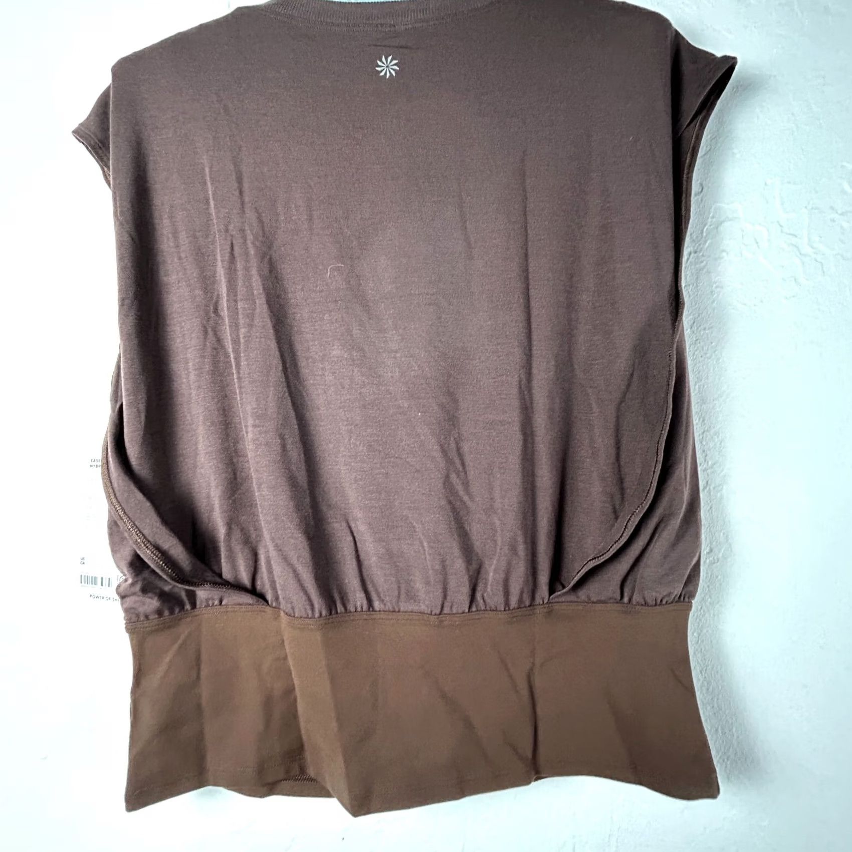 Athleta Athleta Easy in Hybrid Tee Pullover Women Tank M Toasted Brown Bathing Active Gym & Training Womens Size M / US 6-8 / IT 42-44 - 2 Thumbnail