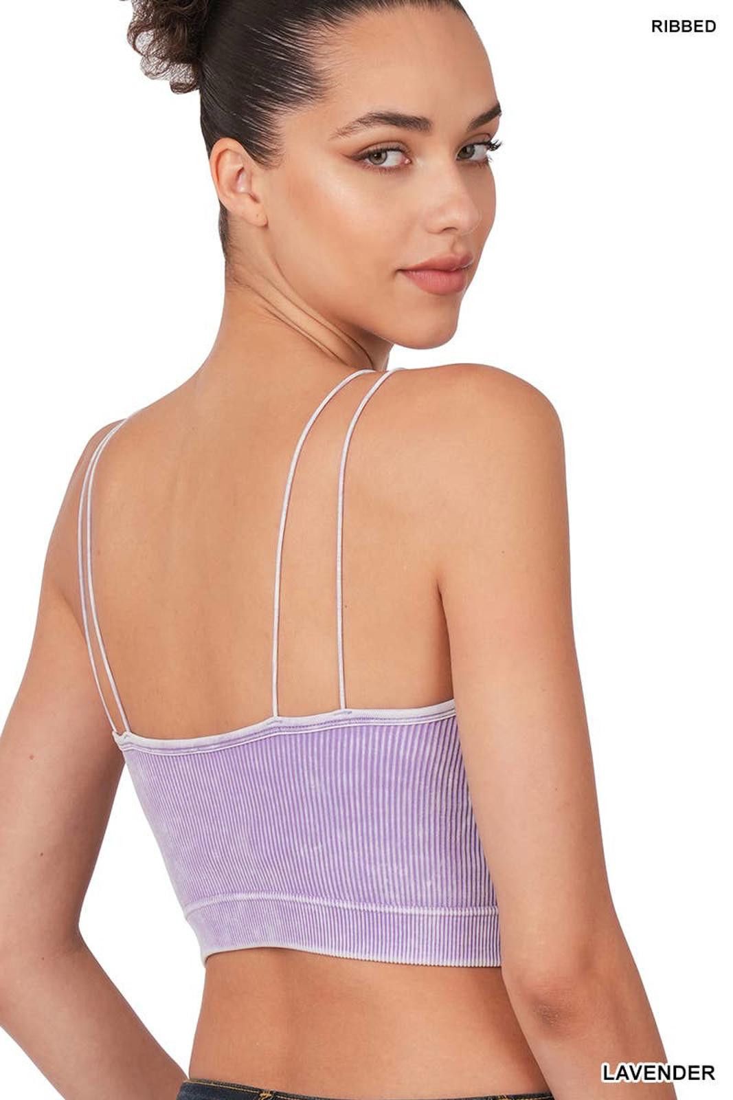 Other Washed Ribbed Seamless Double Strap Brami Zenana Size S / US 4 / IT 40 - 12 Thumbnail