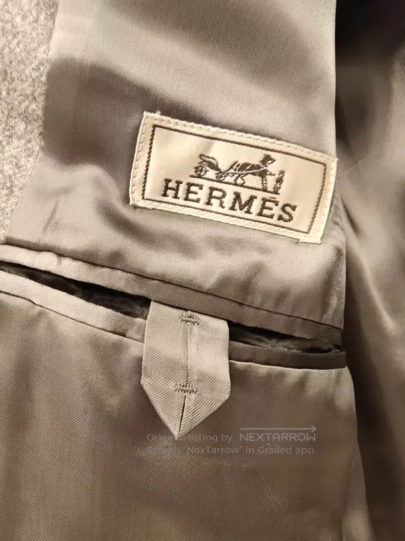Hermes Hermes Gray Wool Long Coat Size US M / EU 48-50 / 2 - 4 Thumbnail