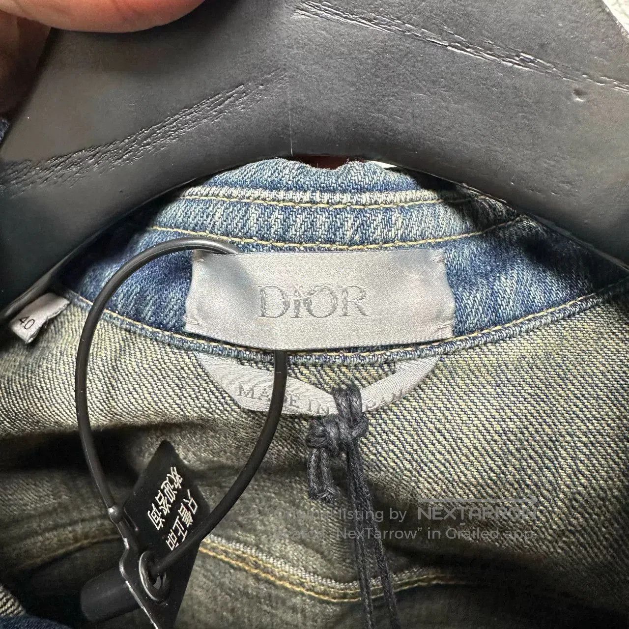 Dior dior blue denim logo long sleeve shirt. Size US M / EU 48-50 / 2 - 5 Thumbnail