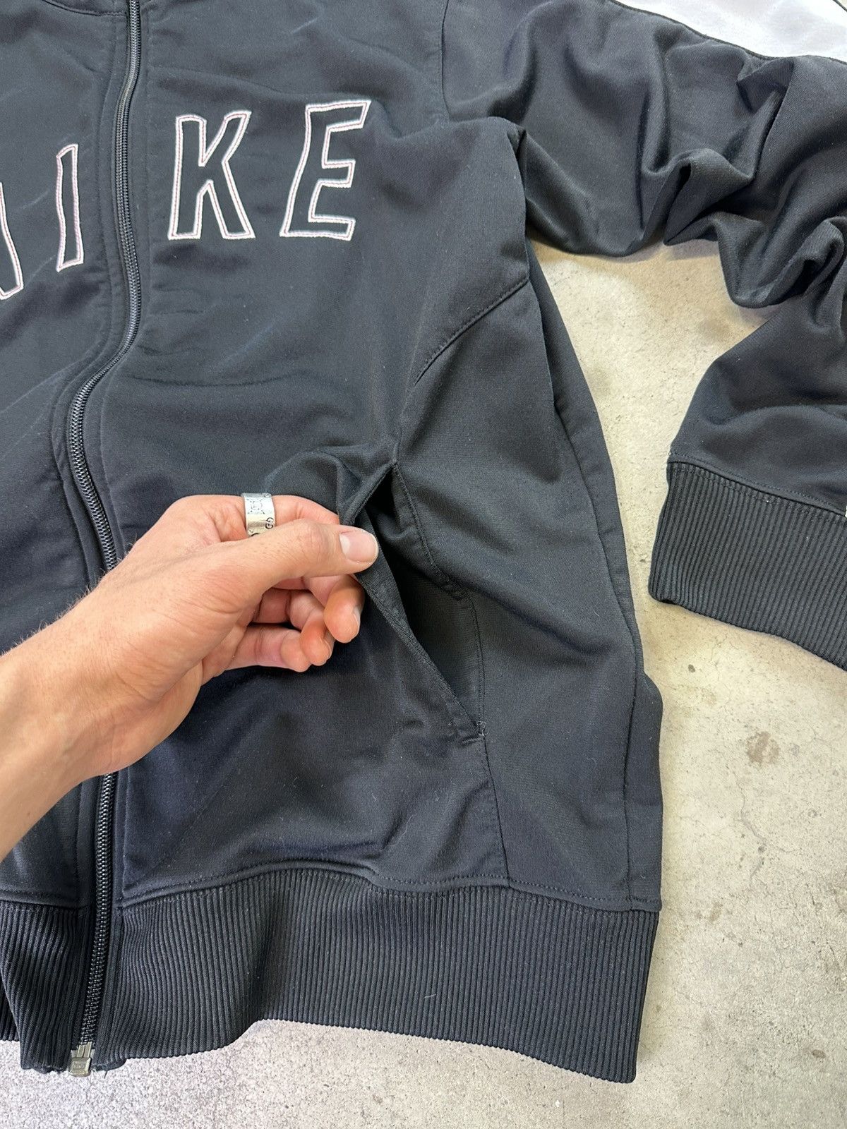 Nike × Vintage Vintage Nike Zip Up Track Jacket S/M Big Spellout Swoosh Size US S / EU 44-46 / 1 - 3 Thumbnail