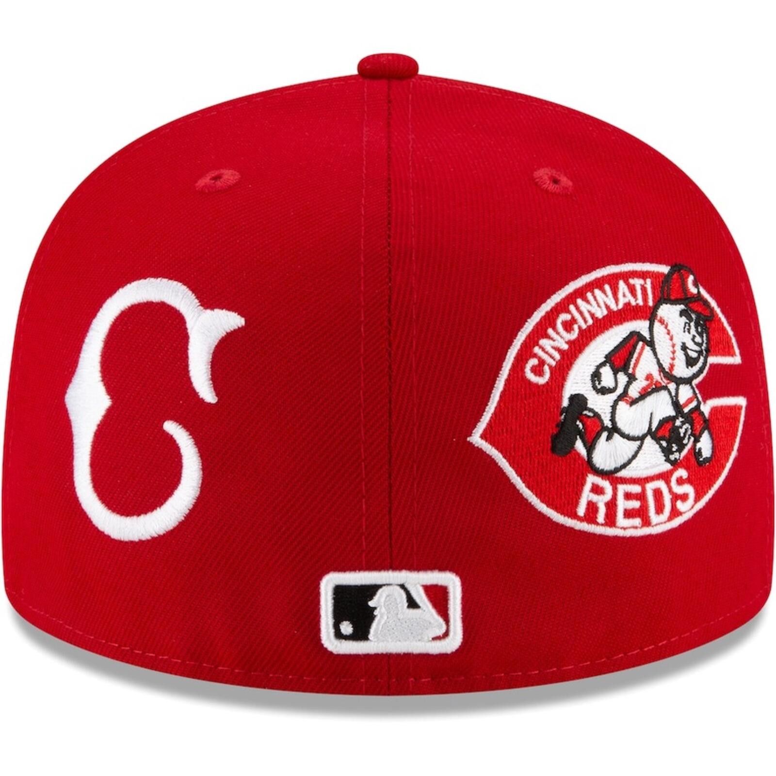 New Era New Era Cincinnati Reds Multi-Logo WS All-Star 59FIFTY 7 3/8 Size ONE SIZE - 7 Thumbnail