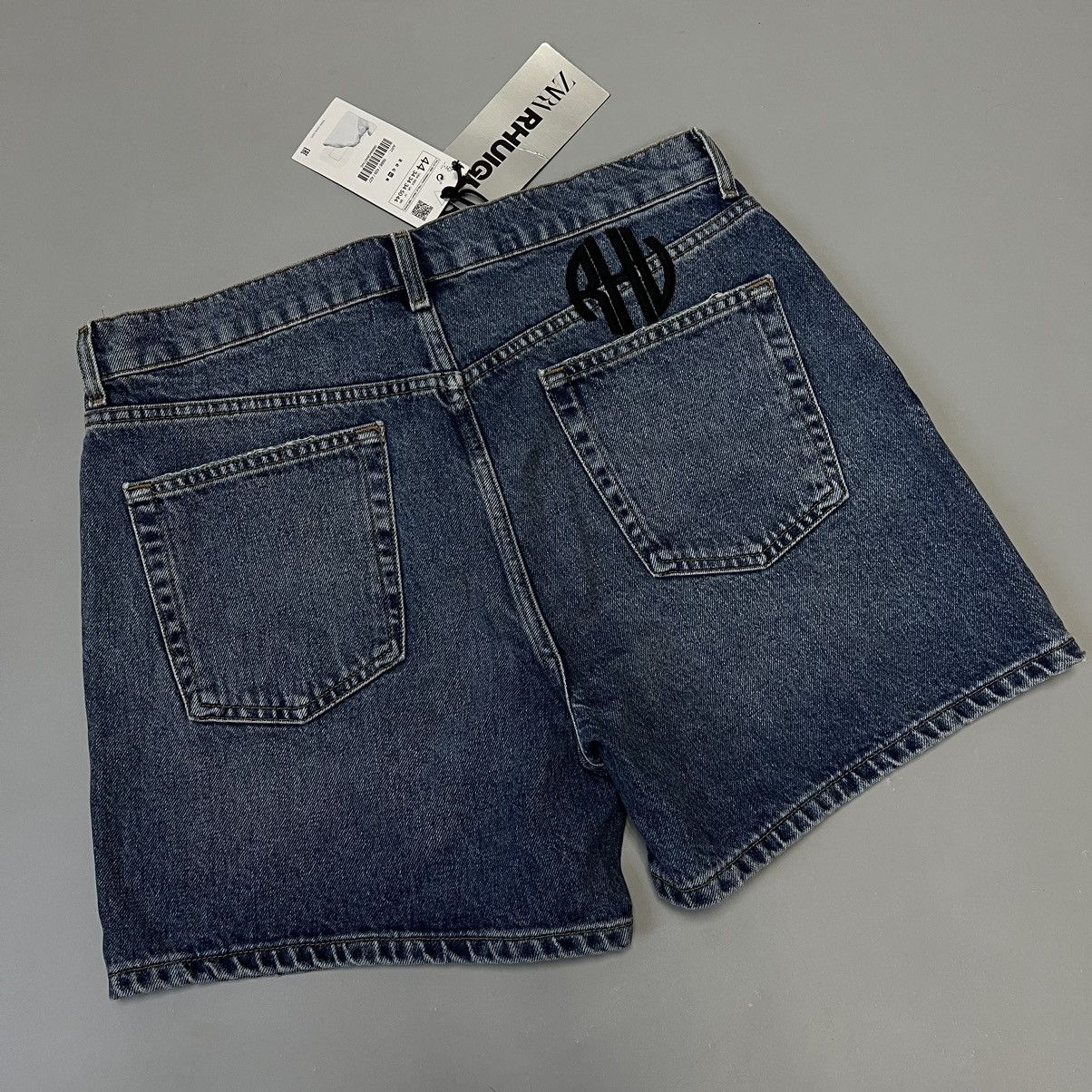 Rhude × Zara RHUDE x Zara NEW Denim Shorts logo size 34 Size US 34 / EU 50 - 4 Thumbnail