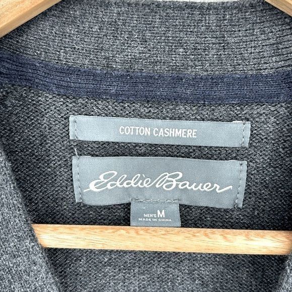 Eddie Bauer Eddie Bauer Cotton Cashmere Cardigan Sweater Men’s Size Med Size US M / EU 48-50 / 2 - 2 Thumbnail