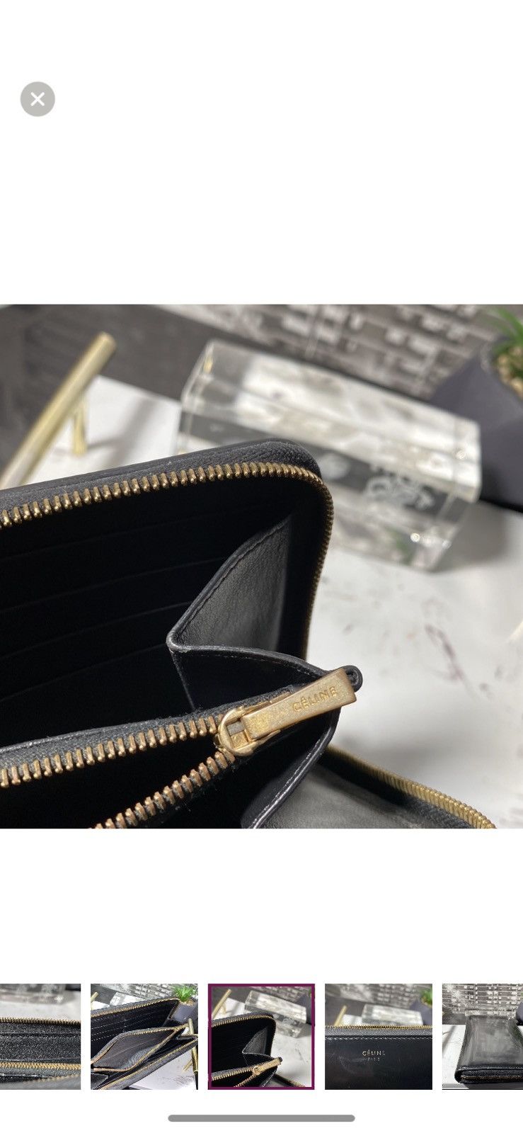 Celine Authentic CELINE Patent Leather Zippy Wallet Size ONE SIZE - 7 Thumbnail