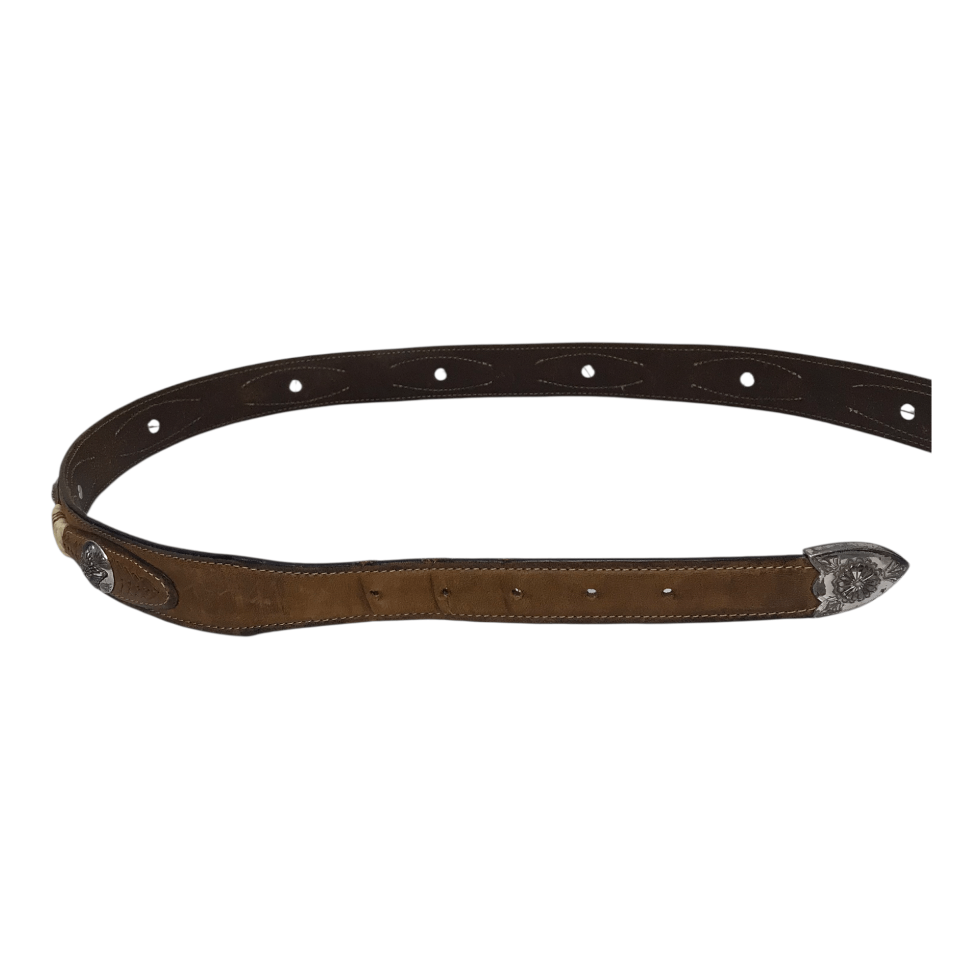 Tony Lama Tony Lama western Cowhide Leather Belt Size ONE SIZE - 4 Thumbnail