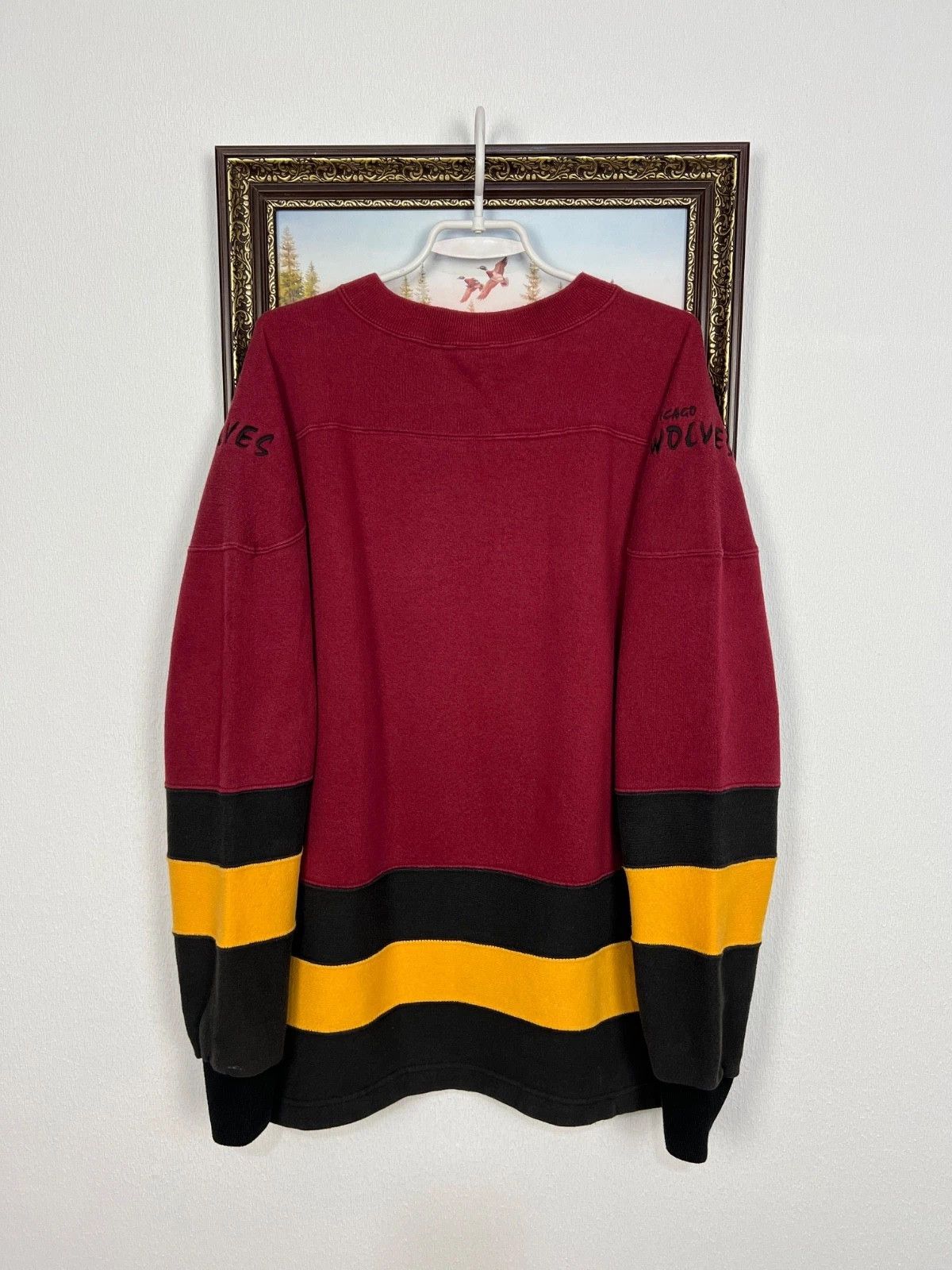 Vintage Vintage 90's Chicago Wolves IHL Sweatshirt Hockey Crewneck Size US XL / EU 56 / 4 - 6 Thumbnail