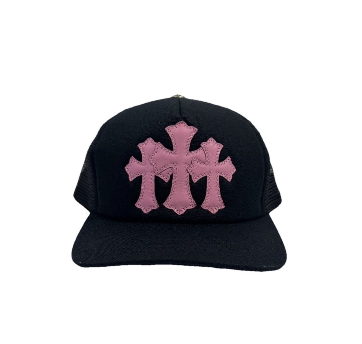 Chrome Hearts TRIPLE PINK CROSS PATCH TRUCKER CAP (RARE) Size ONE SIZE - 1 Thumbnail