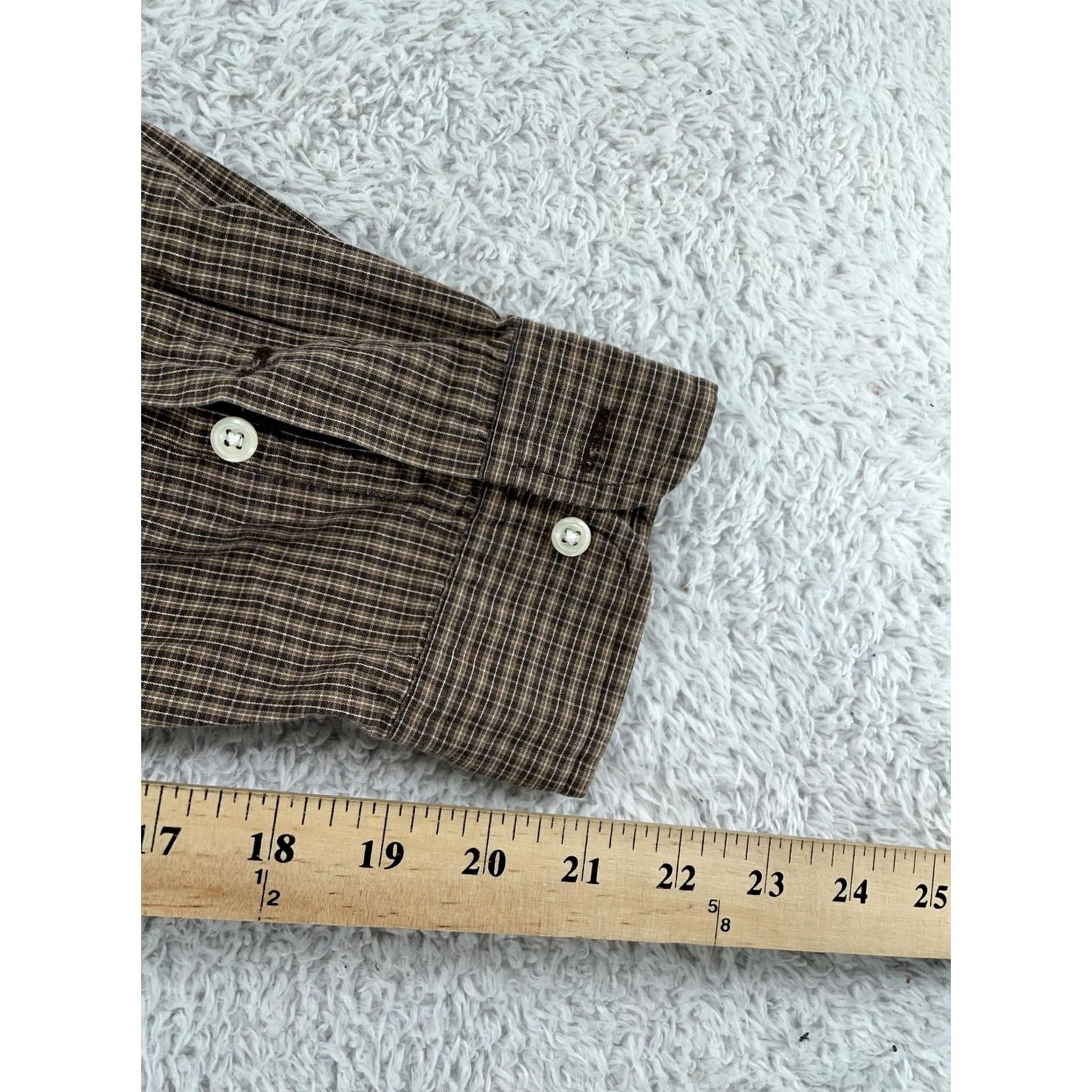 Ralph Lauren Ralph Lauren Shirt Mens Large Brown Plaid Blake Long Sleeve Button-Down Collared Shirt Size US L / EU 52-54 / 3 - 6 Thumbnail