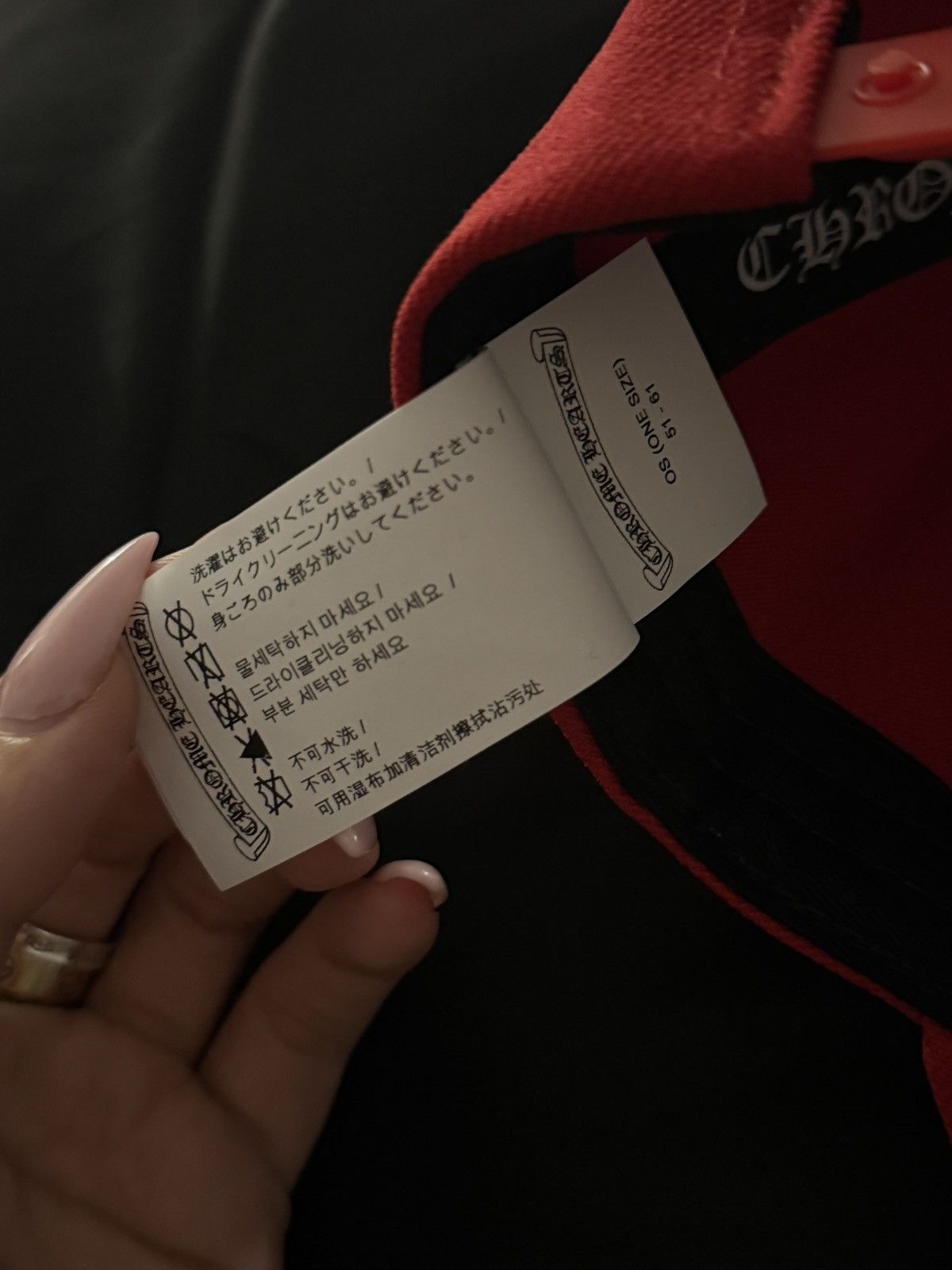 Chrome Hearts Chrome Hearts Red Snapback Size ONE SIZE - 7 Thumbnail