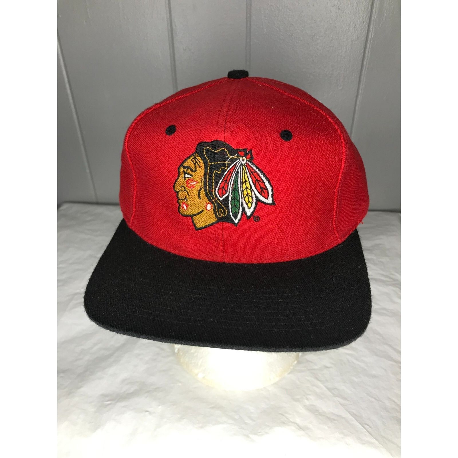 Sports Specialties Vintage Chicago Blackhawks Plain Logo back hit wool Hat NHL Size ONE SIZE - 1 Thumbnail